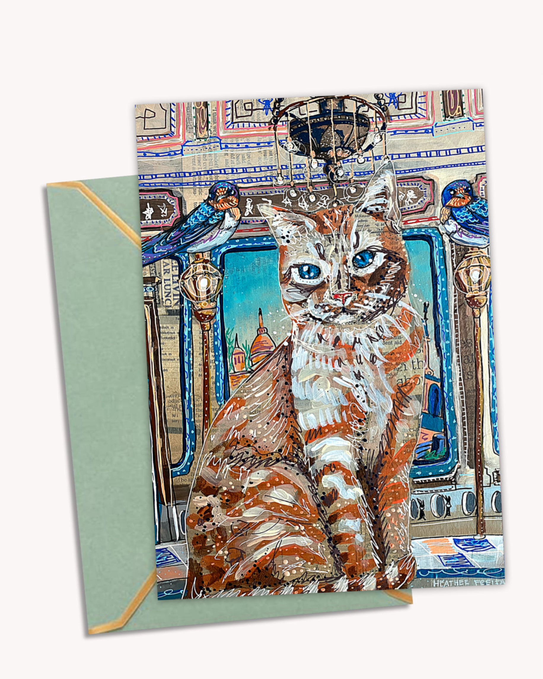 Cats - Limited Edition Fine Art Greeting Card 9 pack