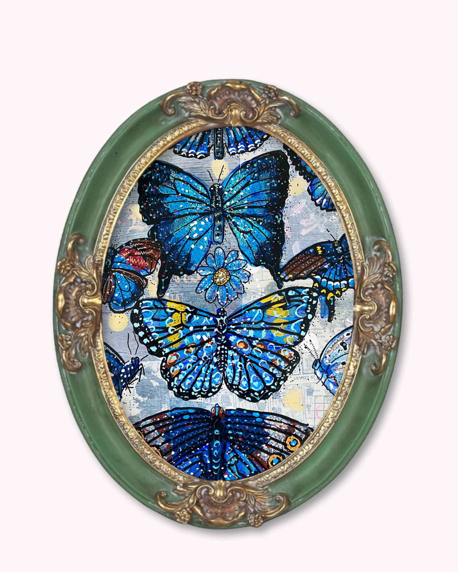 Butterfly Blue Trinket Tray