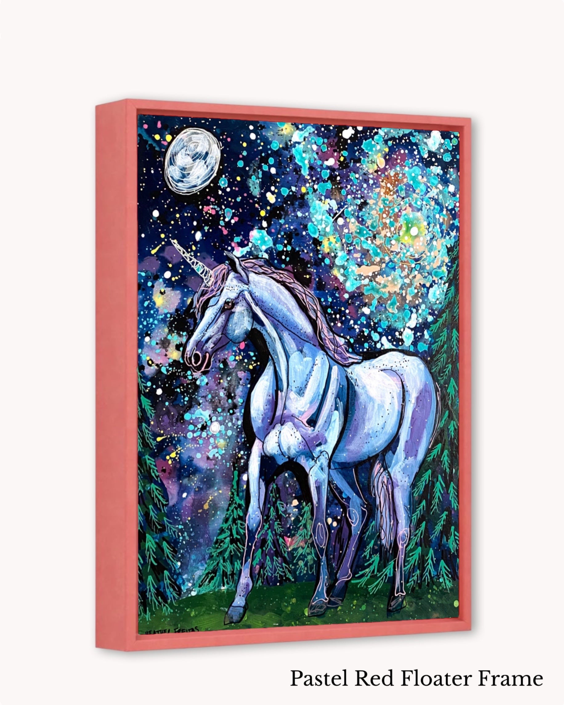 Spiral Galaxy Unicorn ( Original Painting )