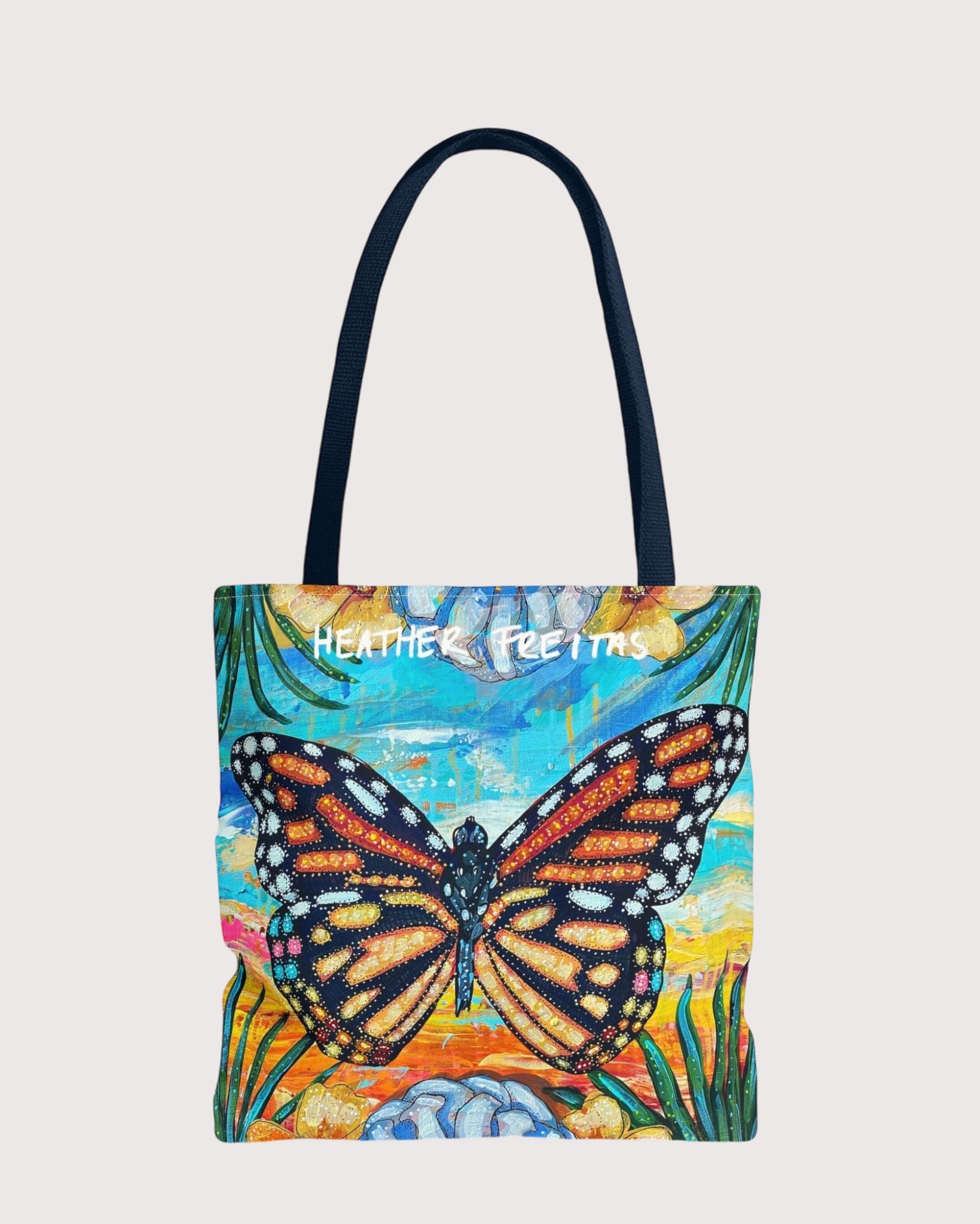 Tropical Monarch Tote Bag