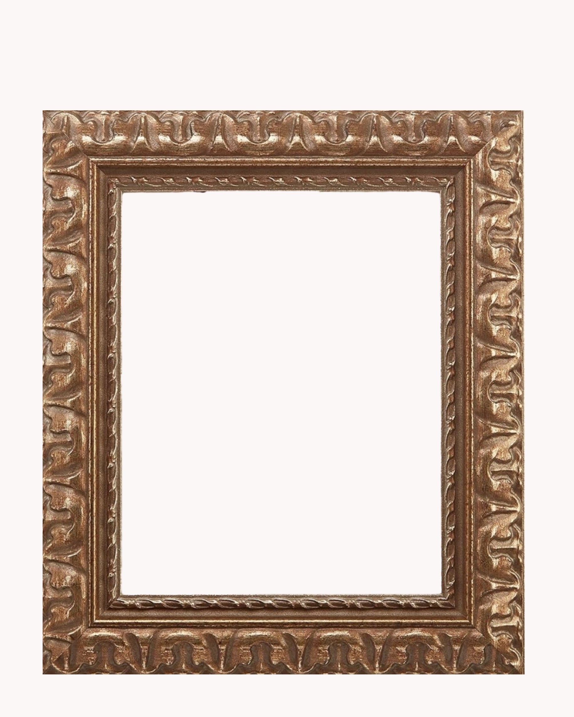 Ornate Wood Frame for Paper Prints ( with plexiglass )