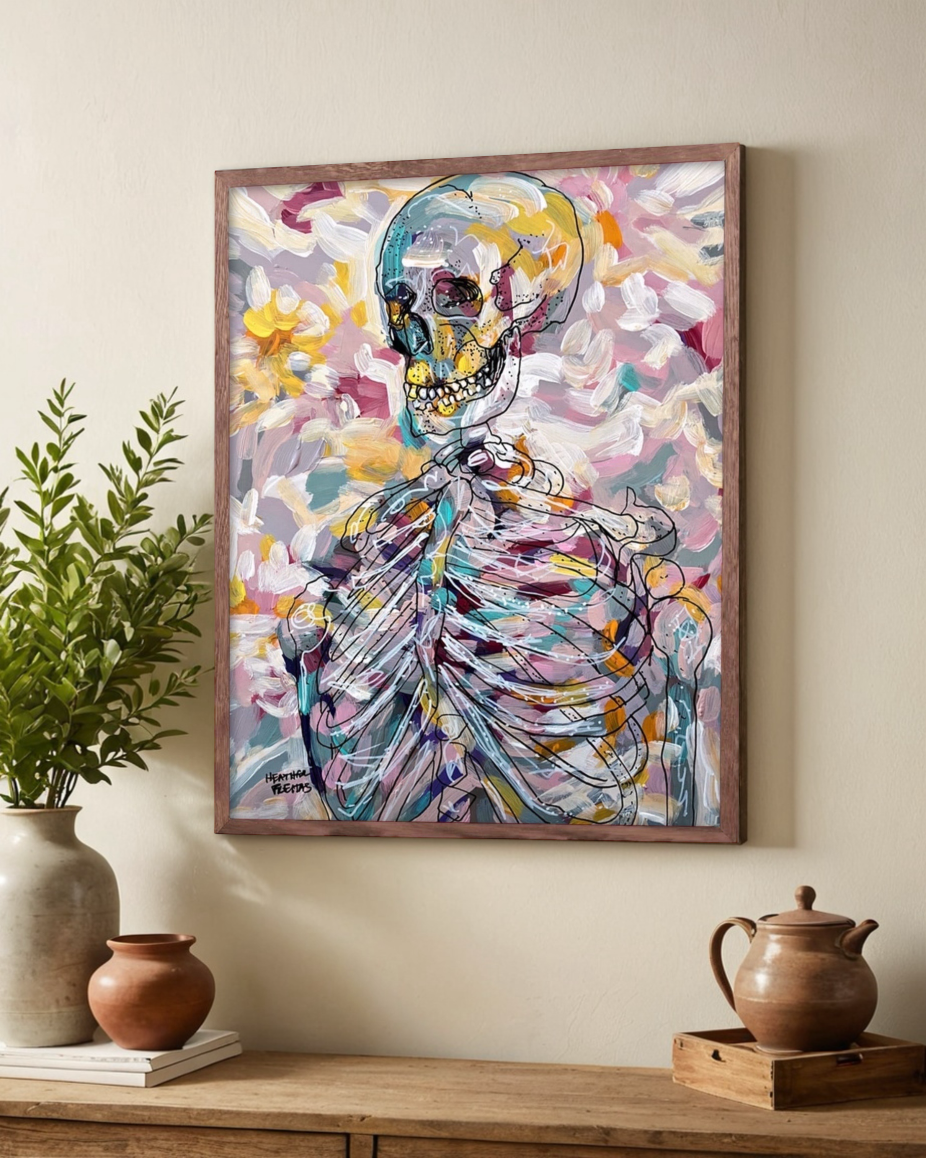 Pastel Skeleton - Limited Edition Print