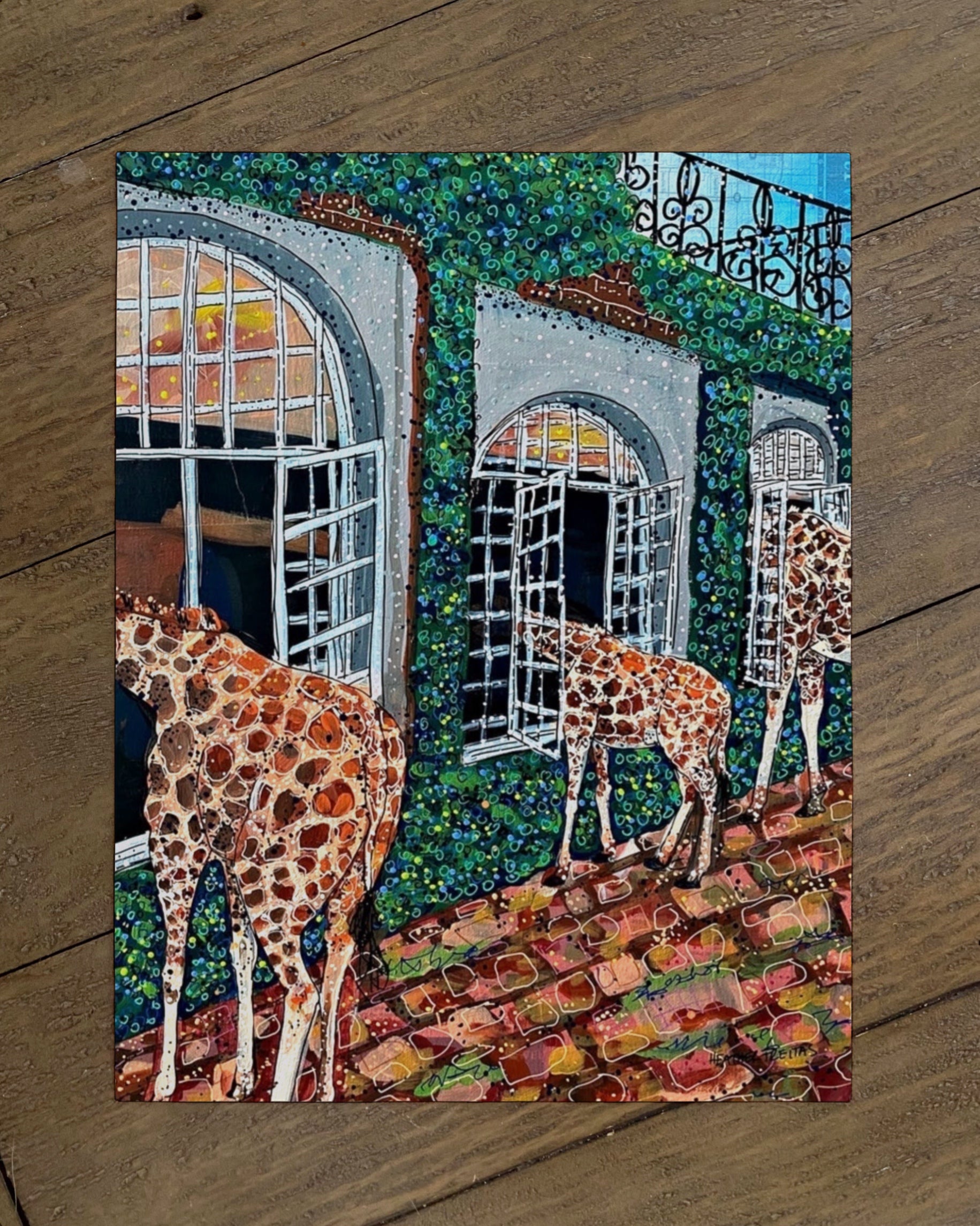 Fine Dining Giraffe - Limited Edition Print