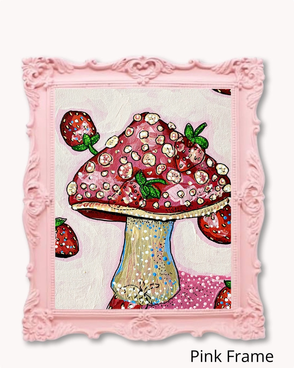 Strawberry Mushroom ( Original Painting )