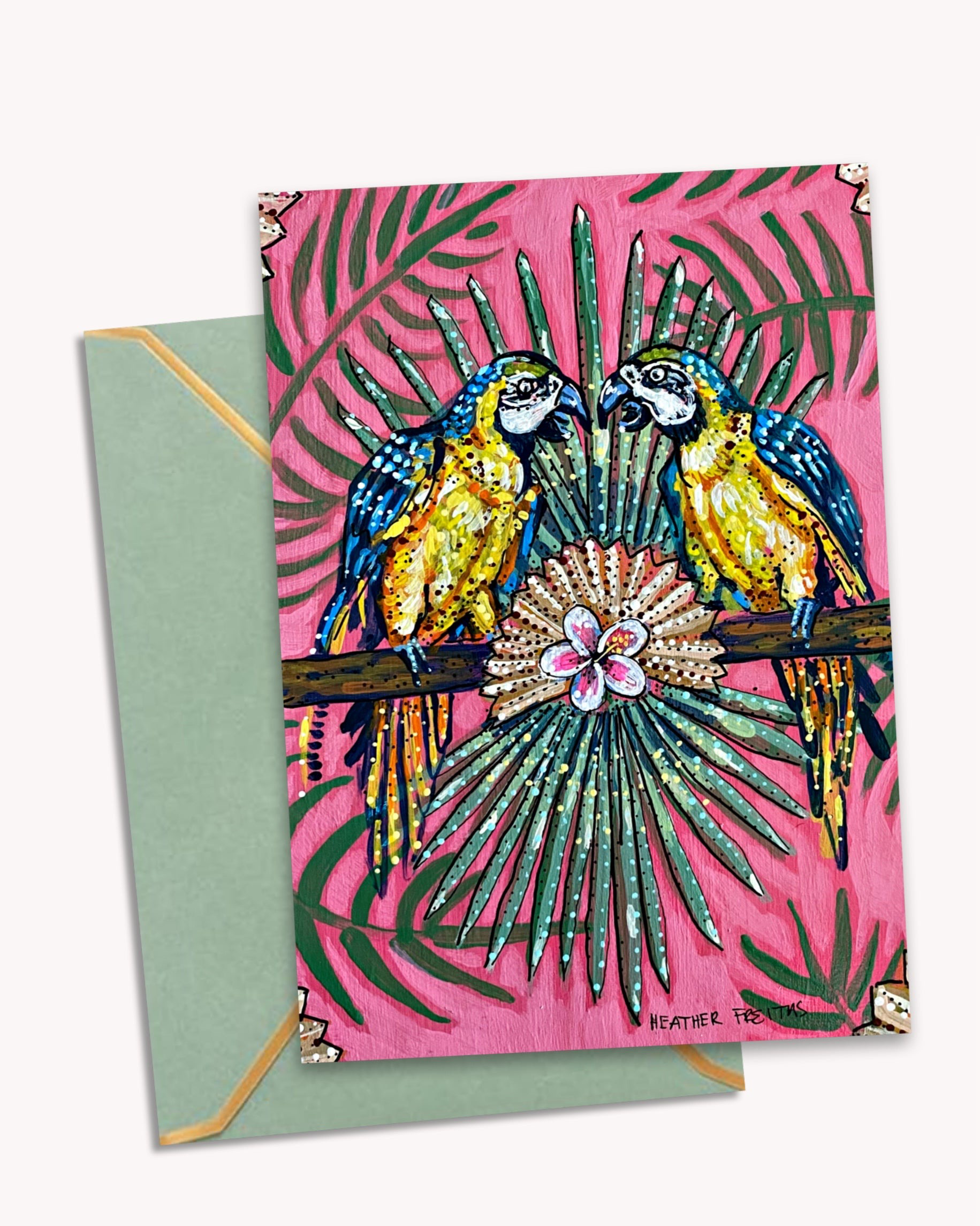 Parrot Patadise - Limited Edition Greeting Card / Fine Art Print