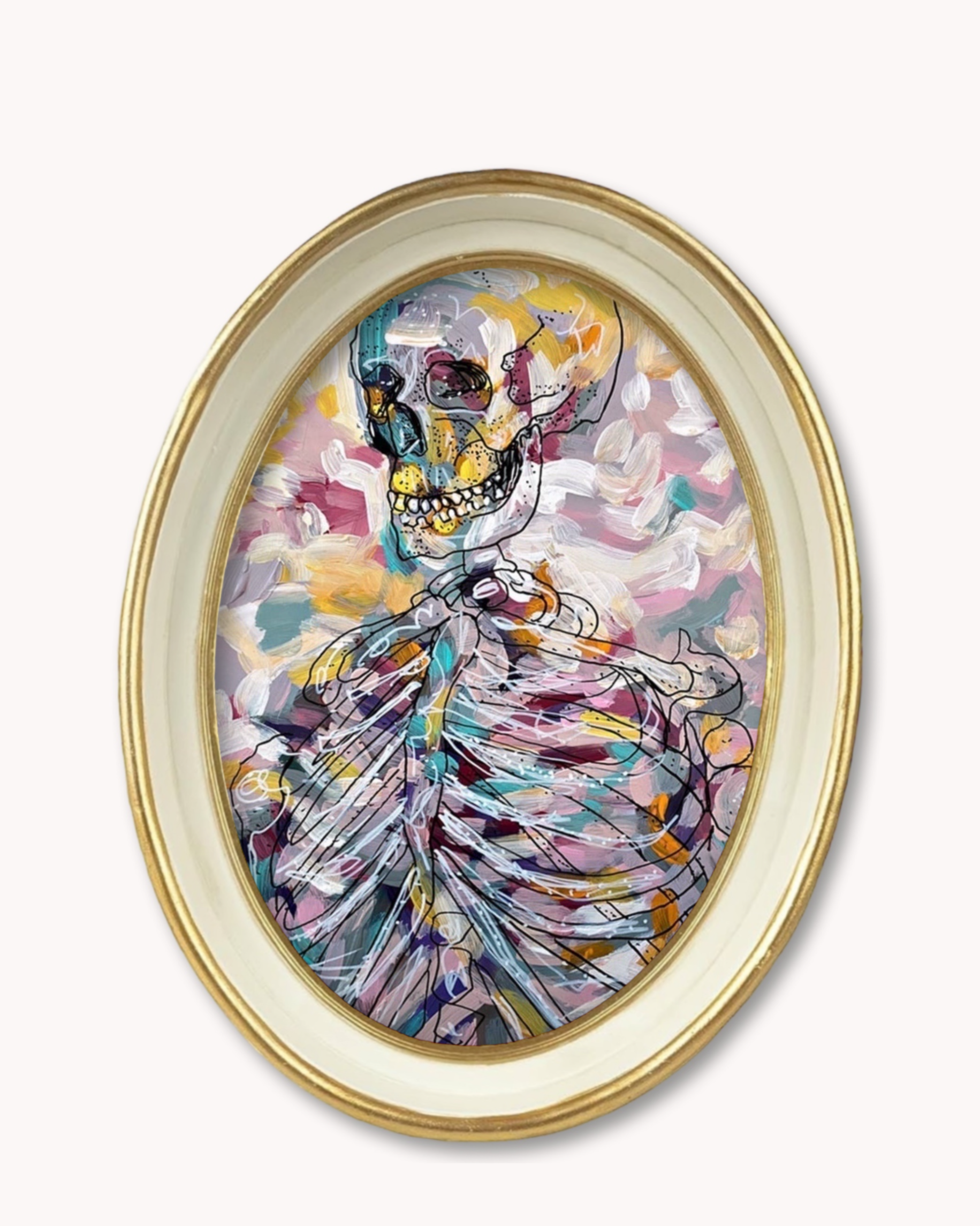 Pastel Skeleton Power Trinket Tray