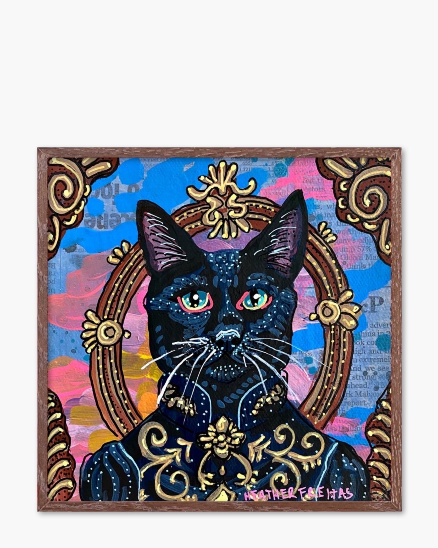 Royal Black Cat - Limited Edition Signed Paper Printt