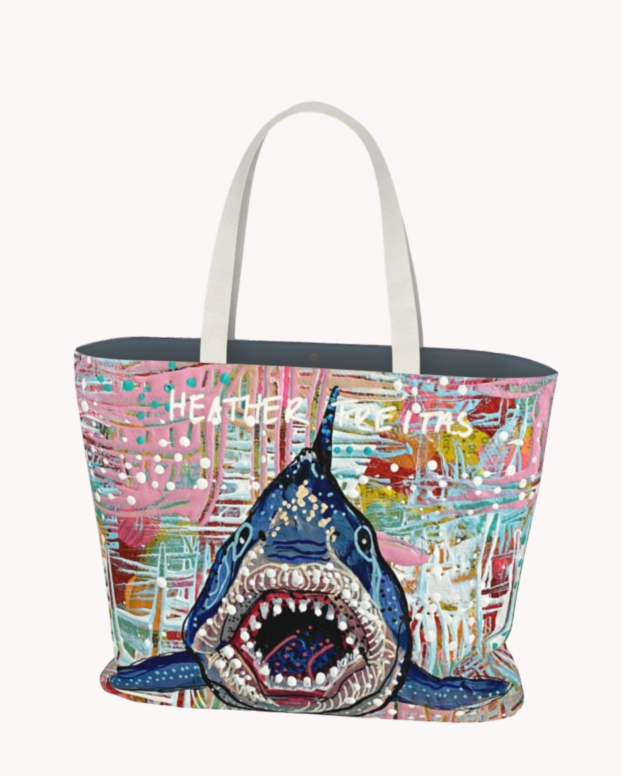 Great White Shark Oversized Tote