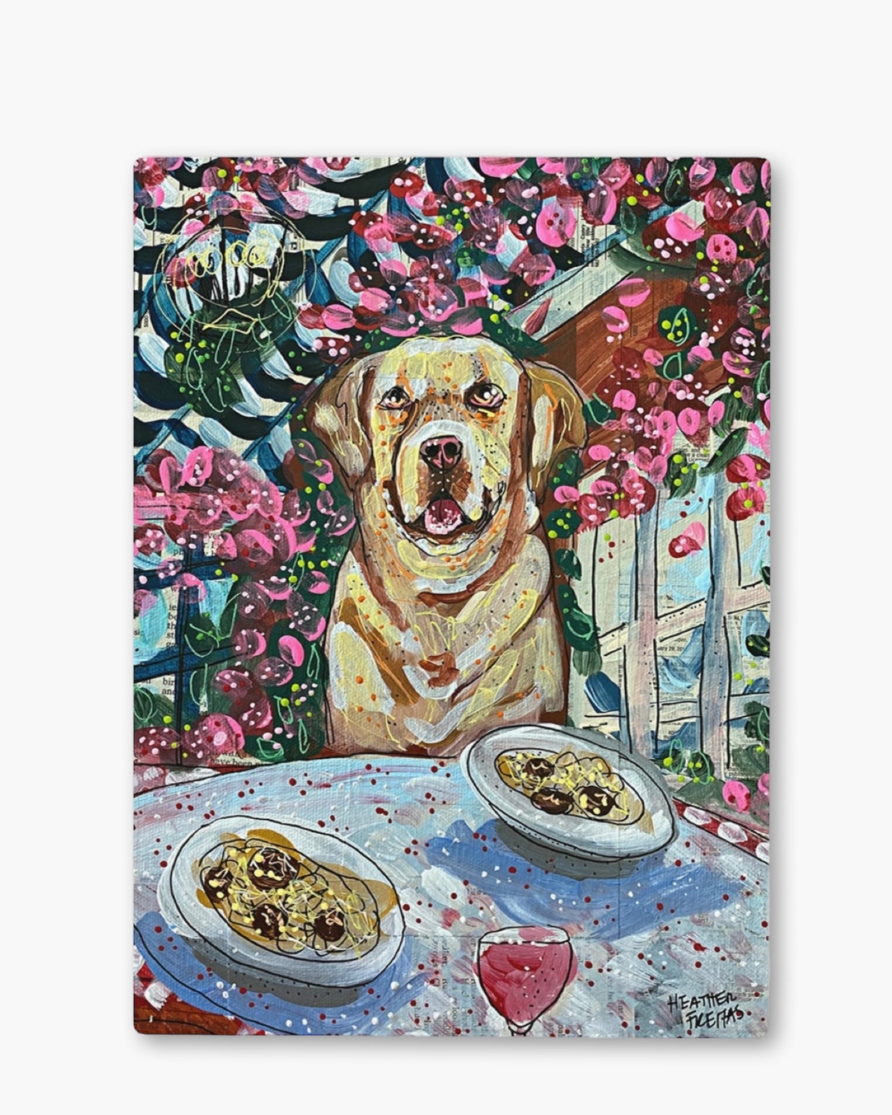 Yellow Lab Dining Glass Chopping Board