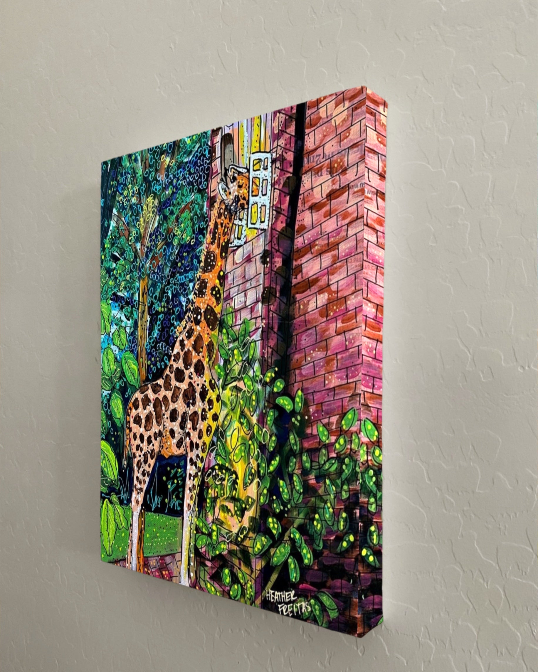 Twilight Snack Giraffe - Limited Edition Print