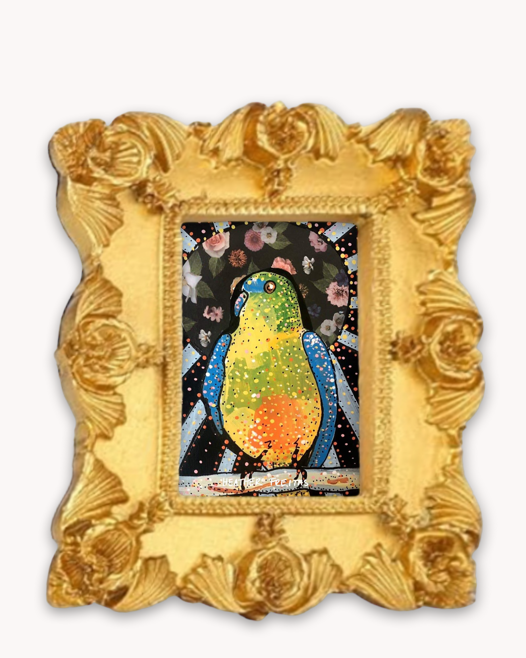 Thick Billed Parrot Framed Magnet