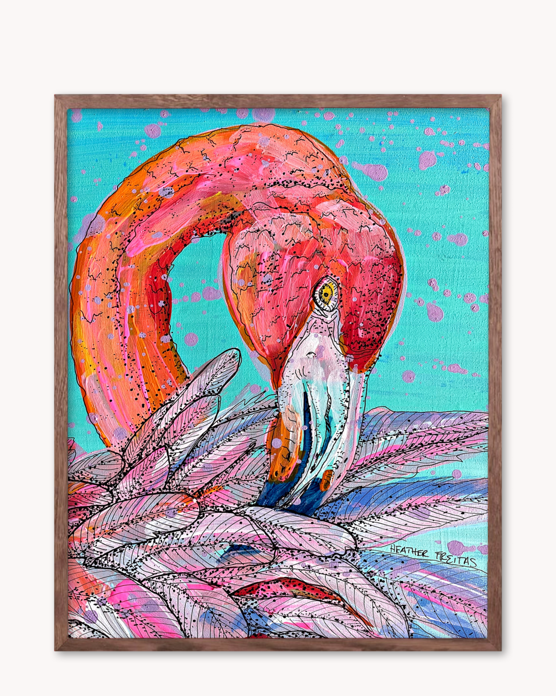 Garnet Flamingo - Limited Edition Print