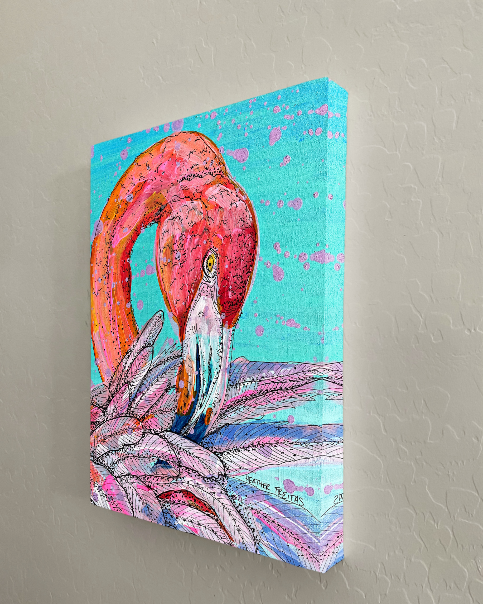 Garnet Flamingo - Limited Edition Print