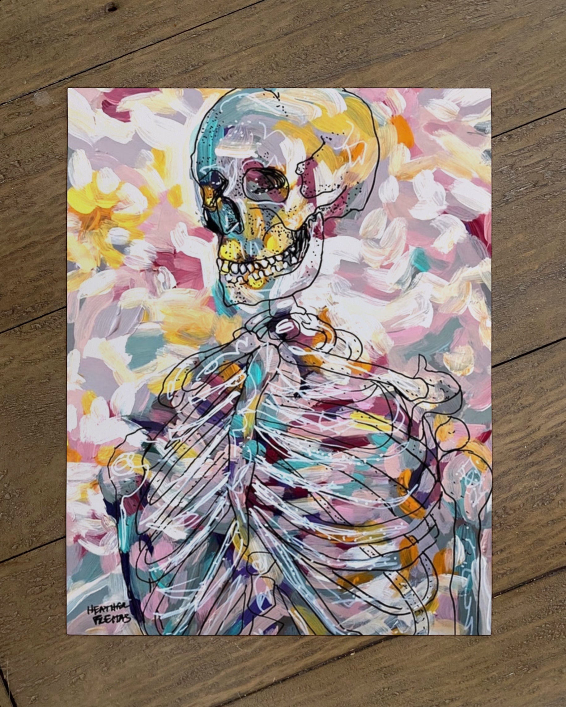 Pastel Skeleton - Limited Edition Print