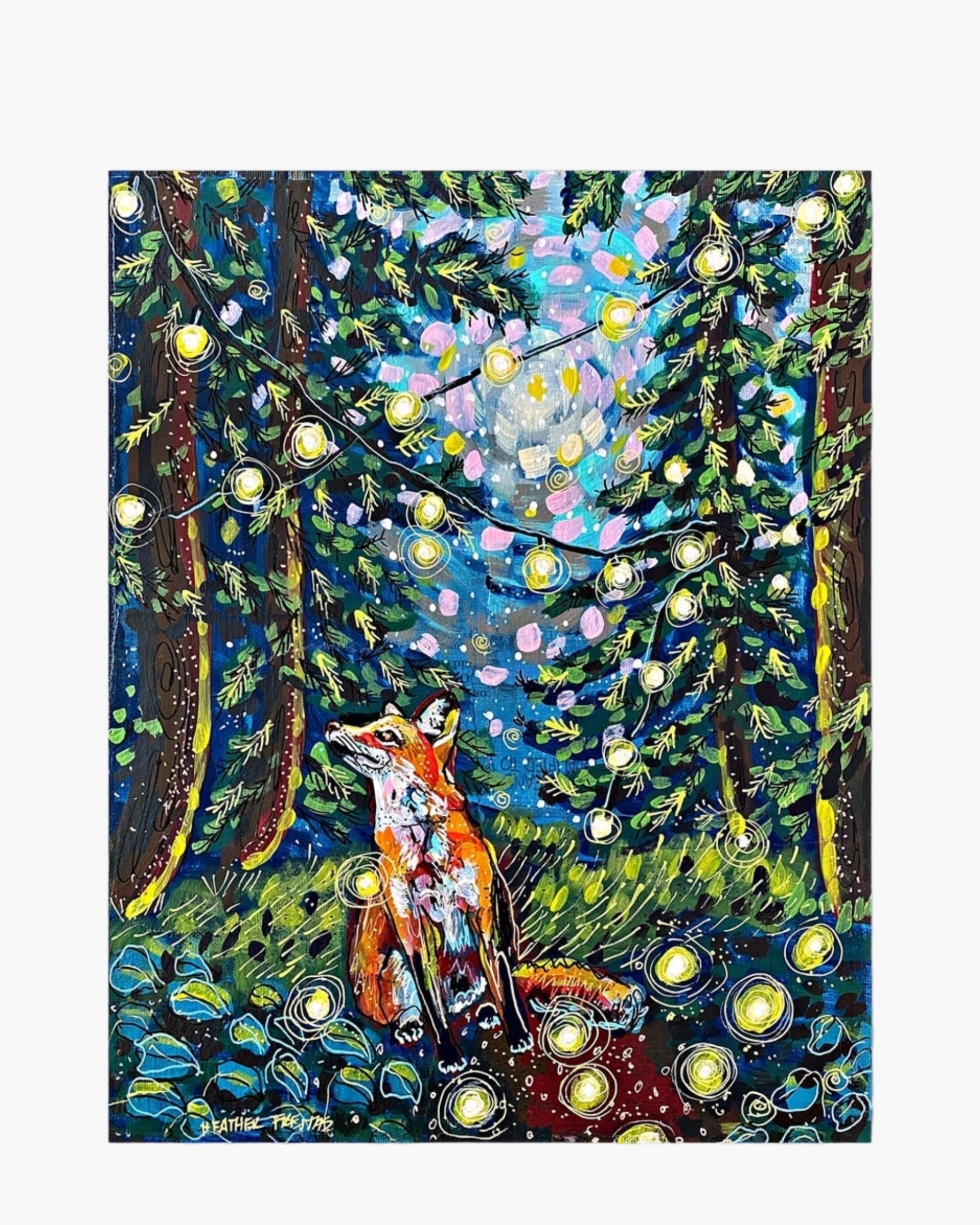 Moody Forest Fox - Limited Edition Signed Paper Print