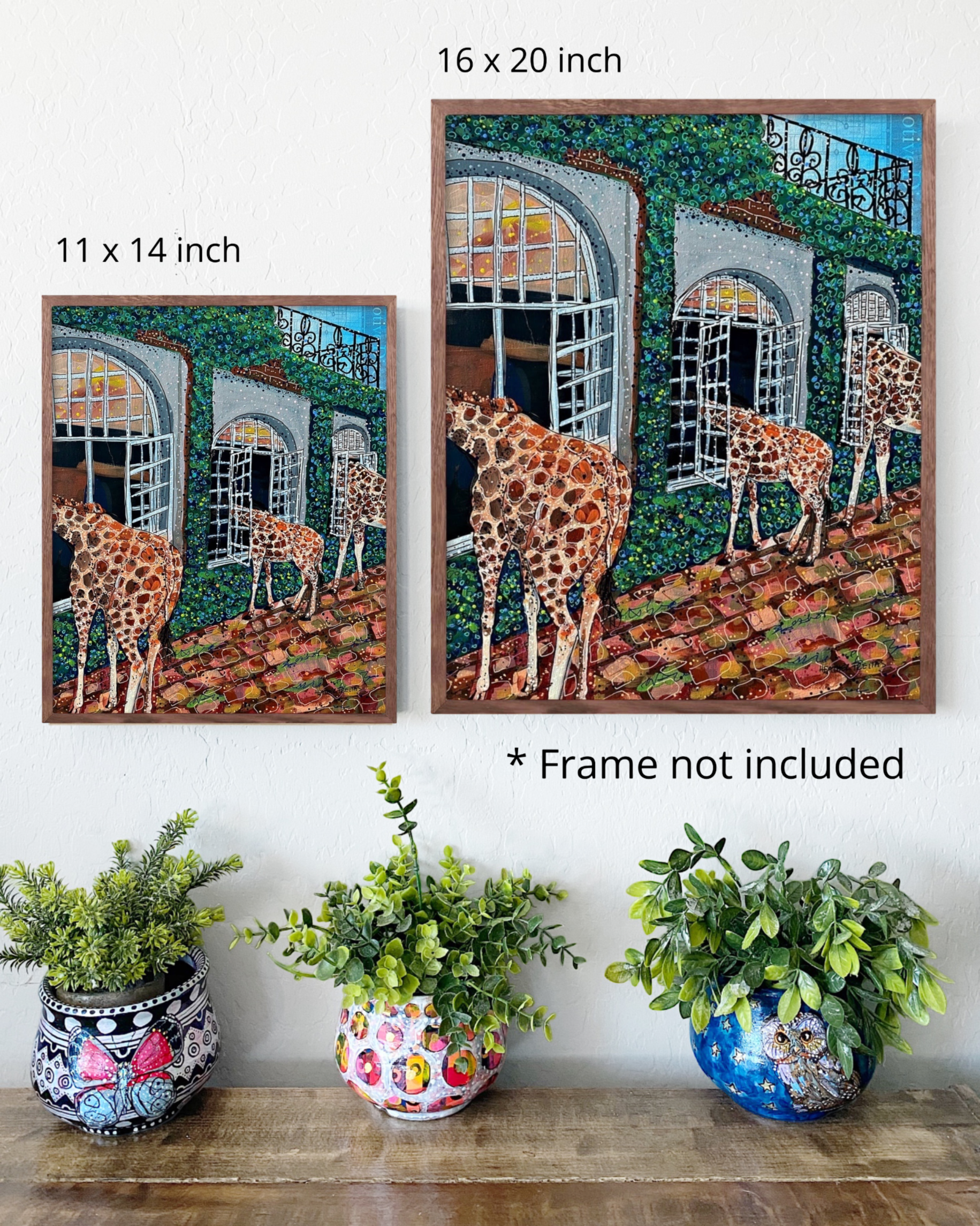 Fine Dining Giraffe - Limited Edition Print