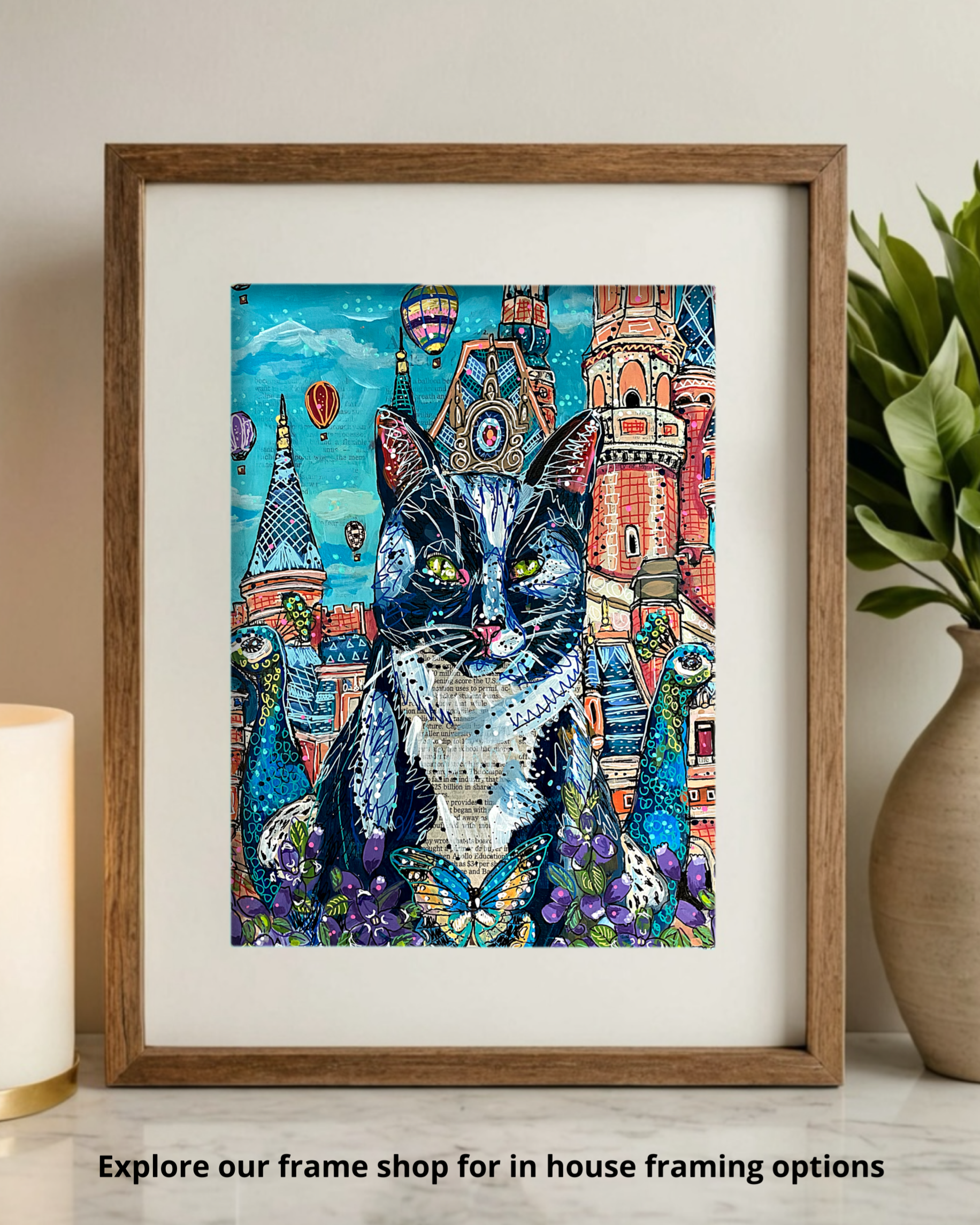 Sky Castle Cat - Limited Edition Print