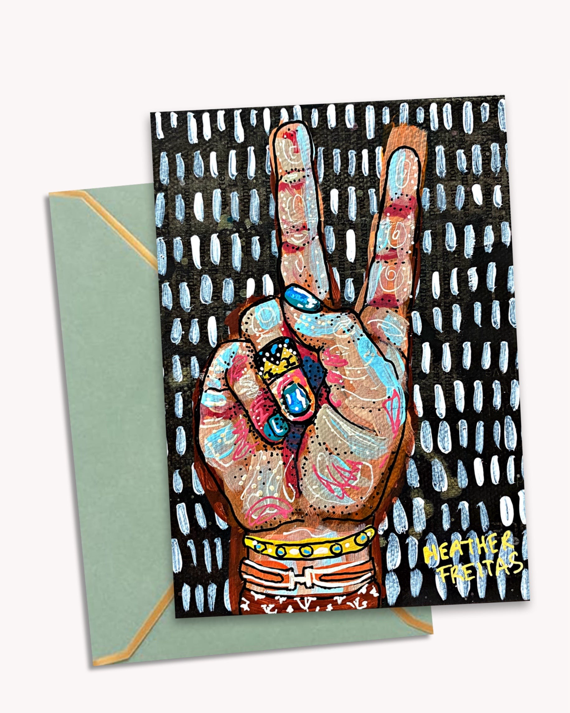 Peace, Love & Fashion - Limited Edition Greeting Card / Fine Art Print