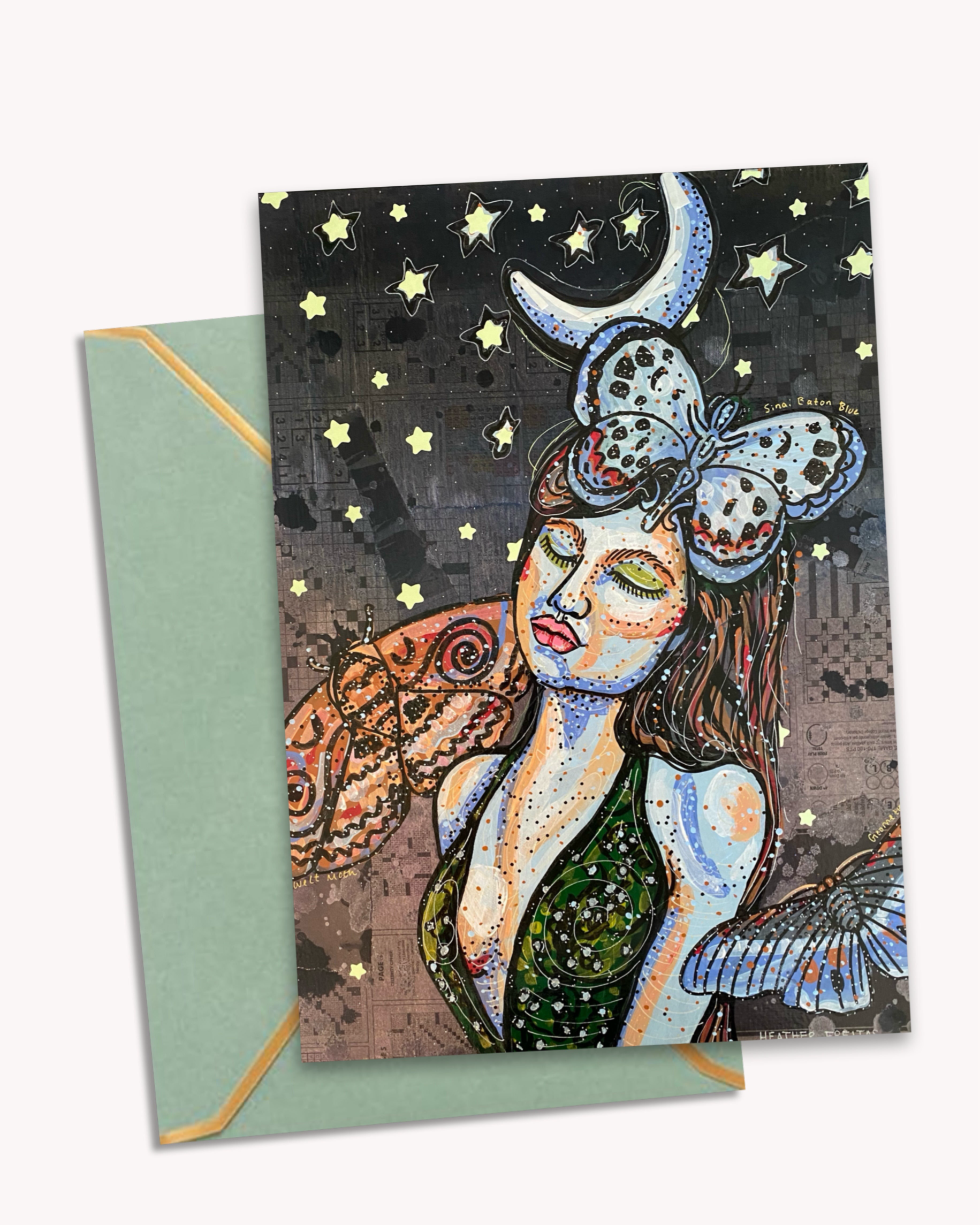 Moonlit - Limited Edition Fine Art Greeting Card 9 pack