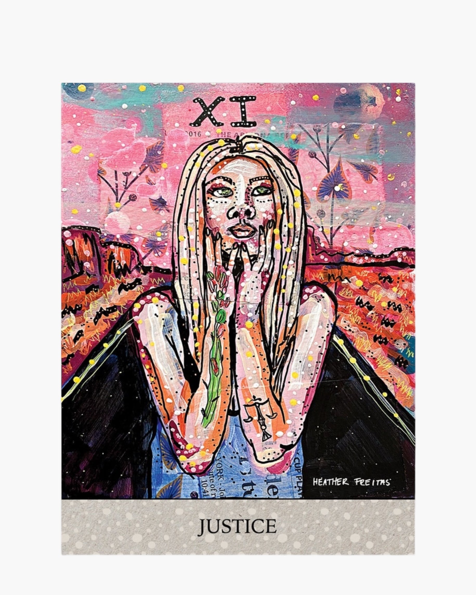 Justice Tarot Hahnemühle Photo Rag Print