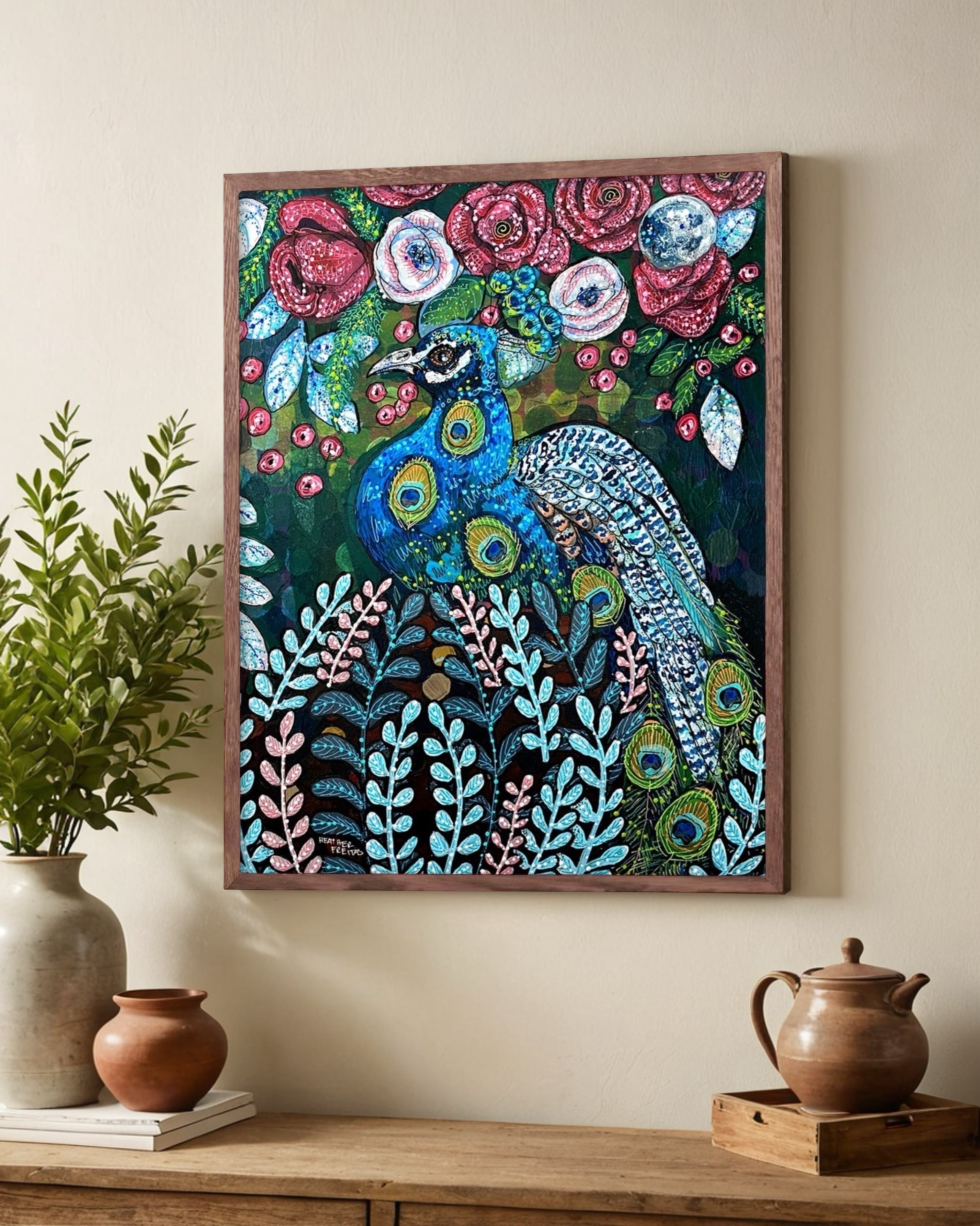 Blue Boy Peacock - Limited Edition Print