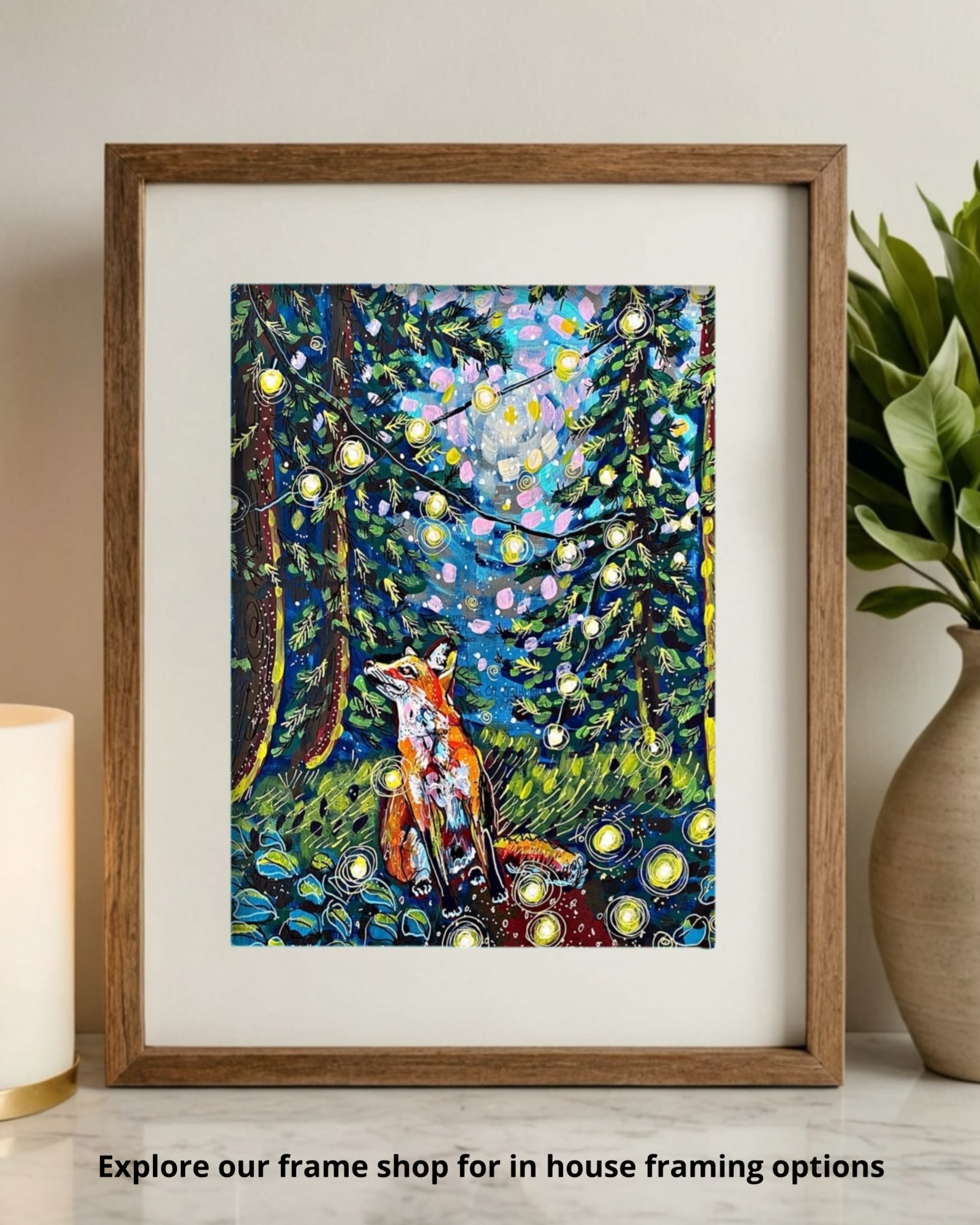 Moody Forest Fox - Limited Edition Print