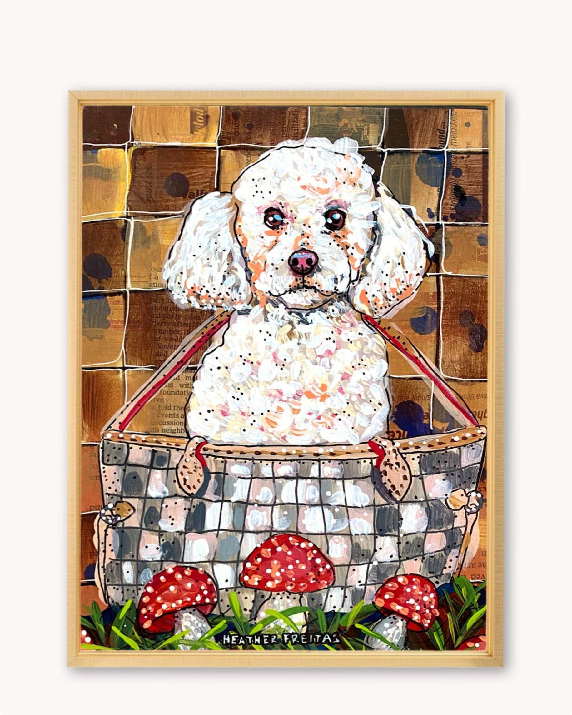 White Toy Poodle ( Original Painting )