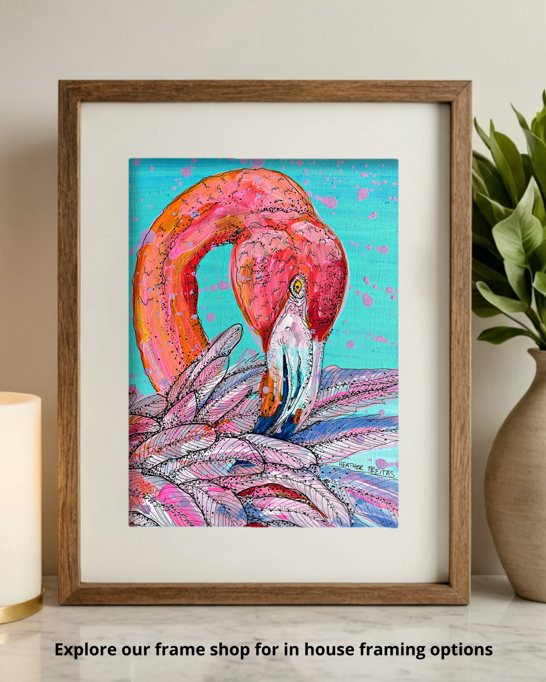 Garnet Flamingo - Limited Edition Print