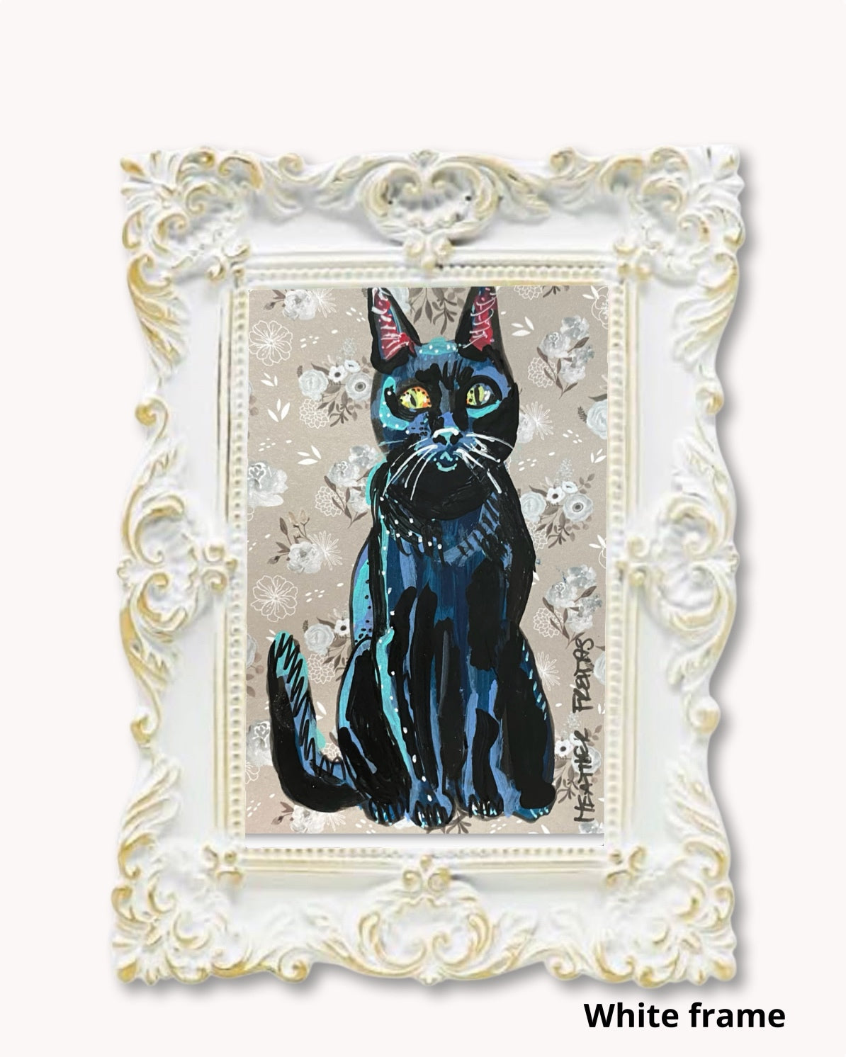 Flora Black Cat ( Original Painting )