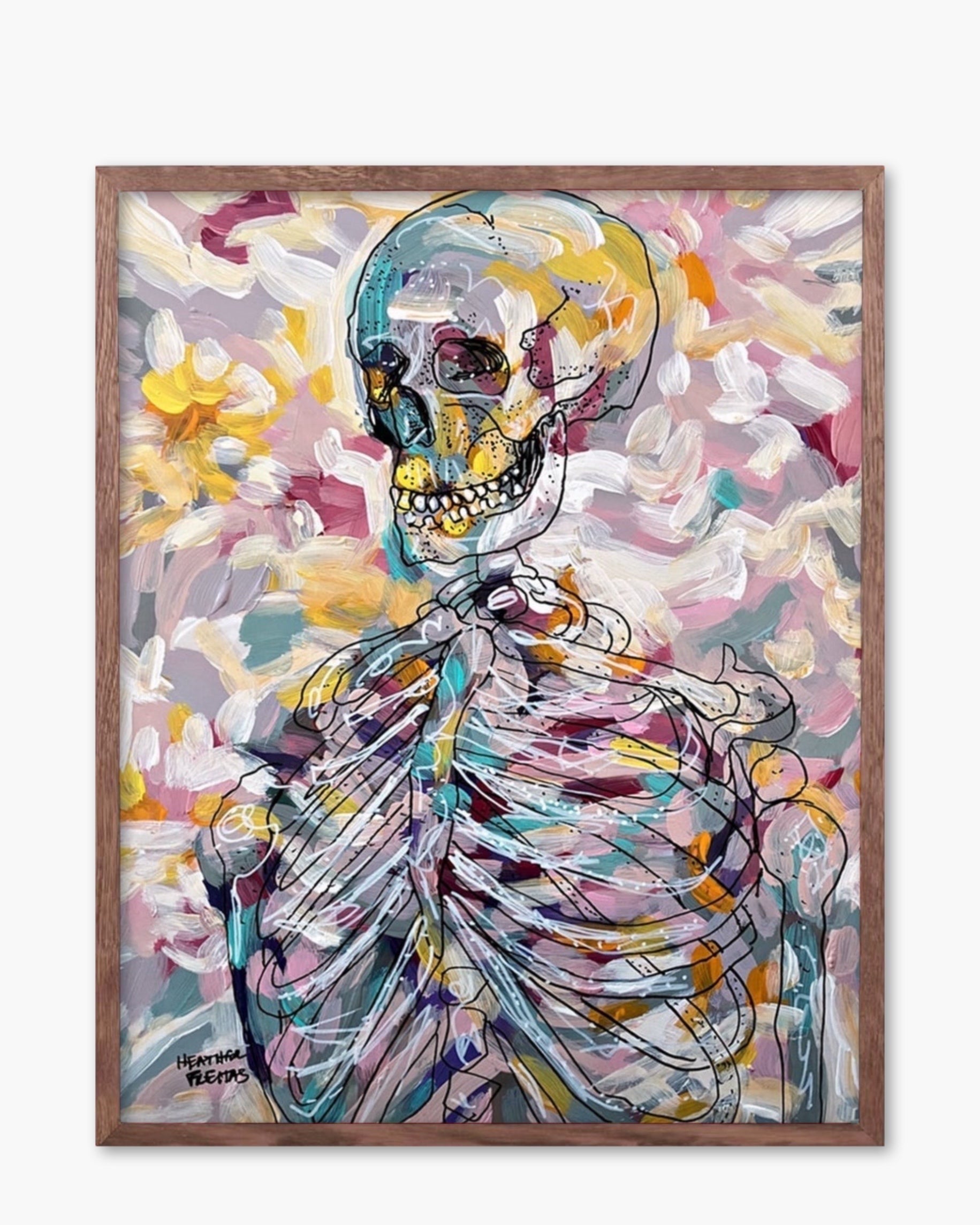 Pastel Skeleton - Limited Edition Print