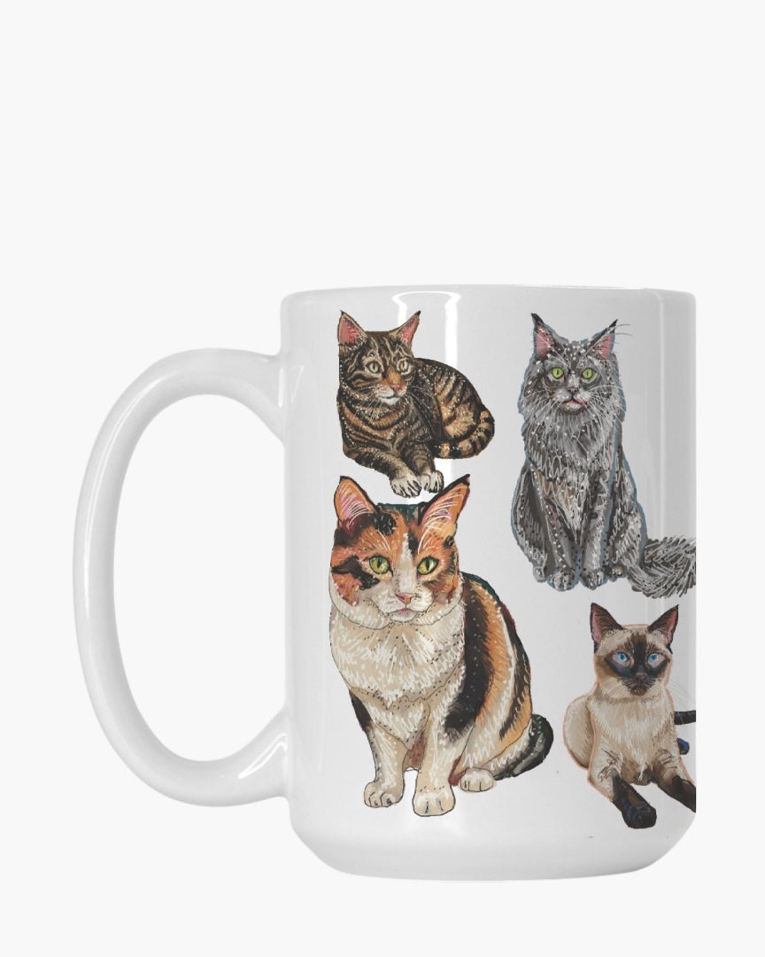 Cats Mug Deluxe 15oz.