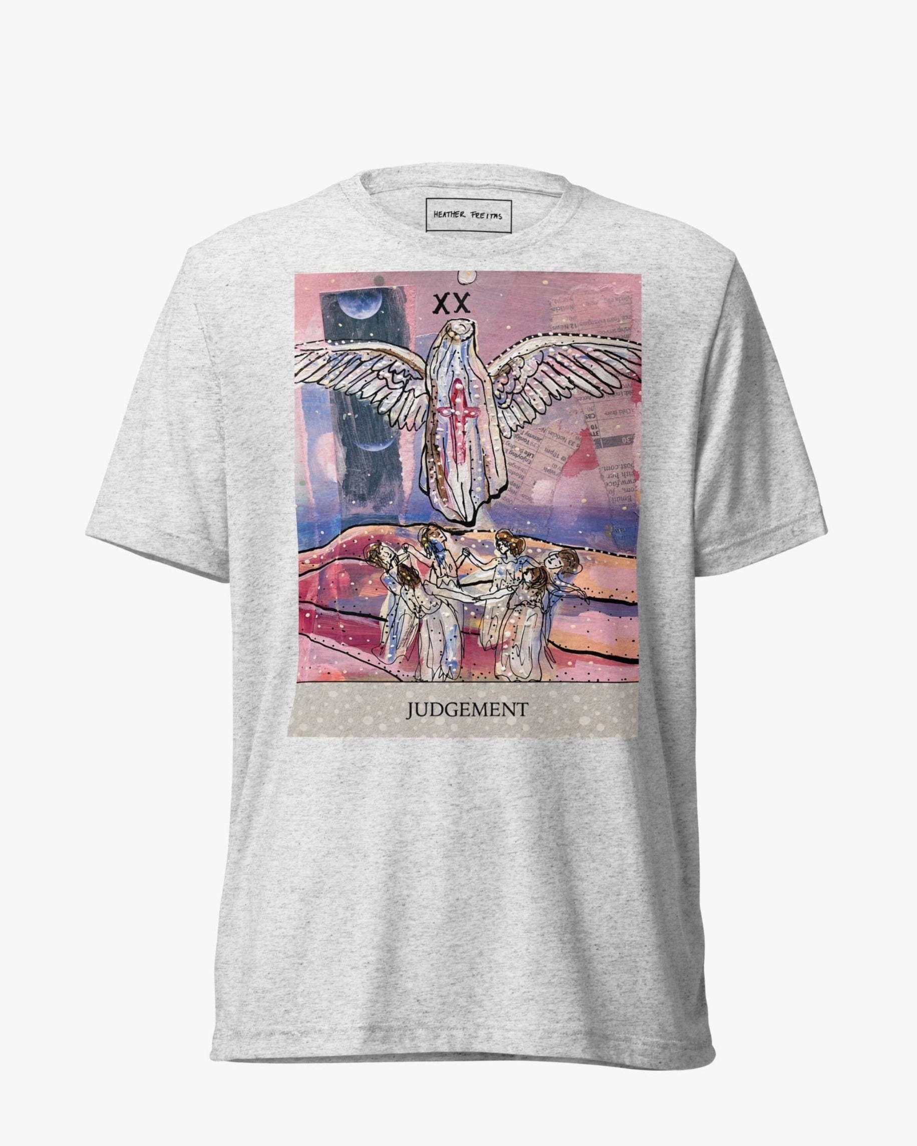 Judgement Tarot Unisex Short Sleeve T-shirt - Heather Freitas - fine art home deccor