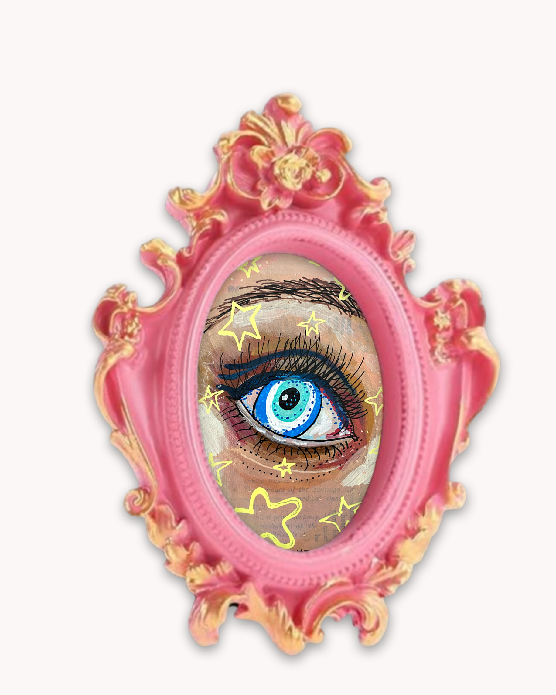 Seeing Stars Evil Eye Framed Magnet