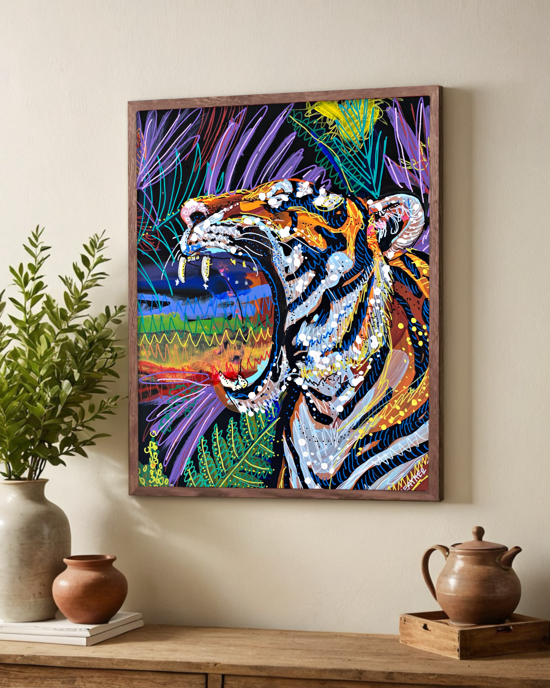 Tiger Tides & Rainbow Vibes - Limited Edition Printb