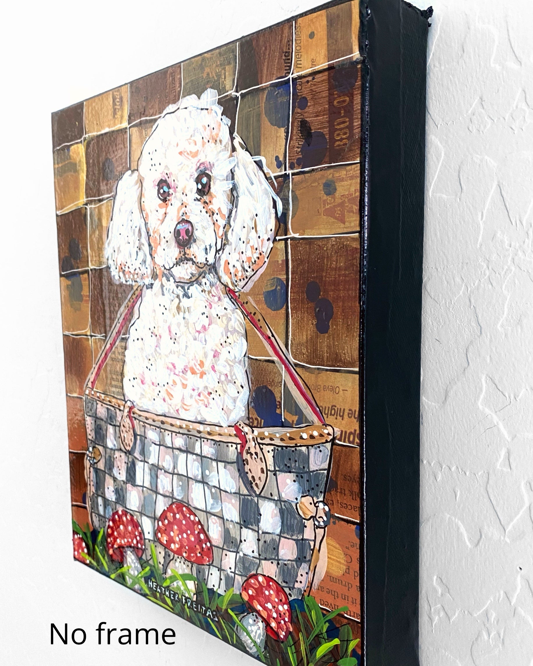 White Toy Poodle ( Original Painting )