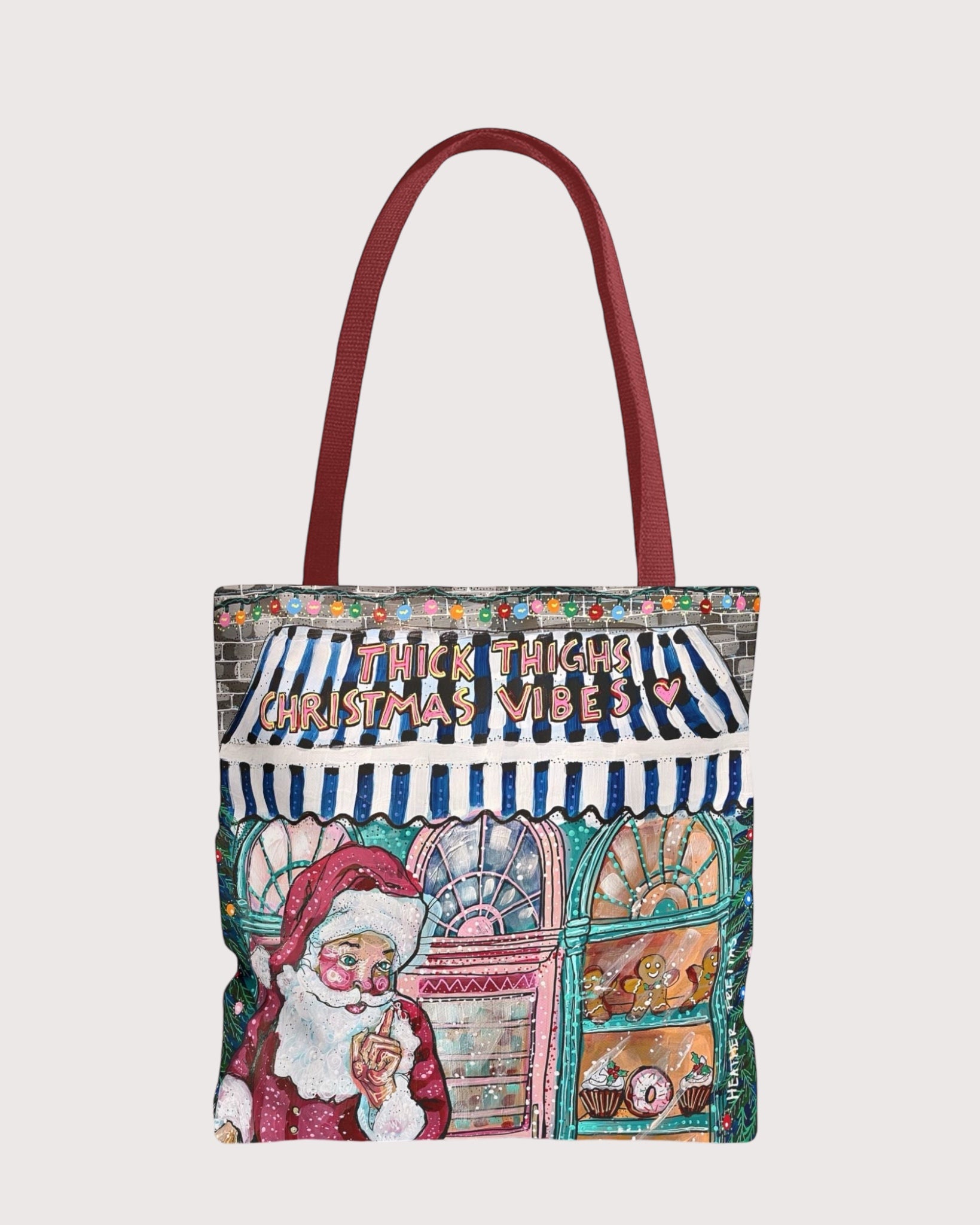 Thick Thighs Christmas Vibes Tote Bag