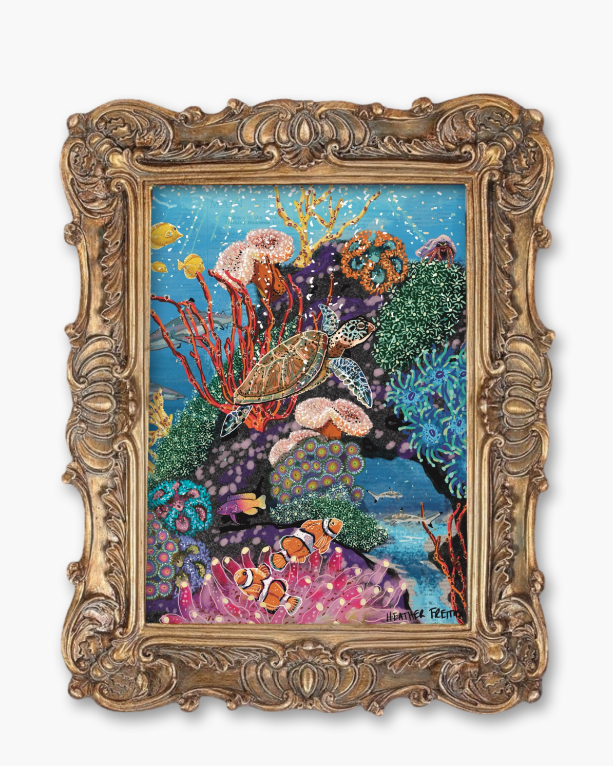 Reef Fine Art Magnet ( Large )