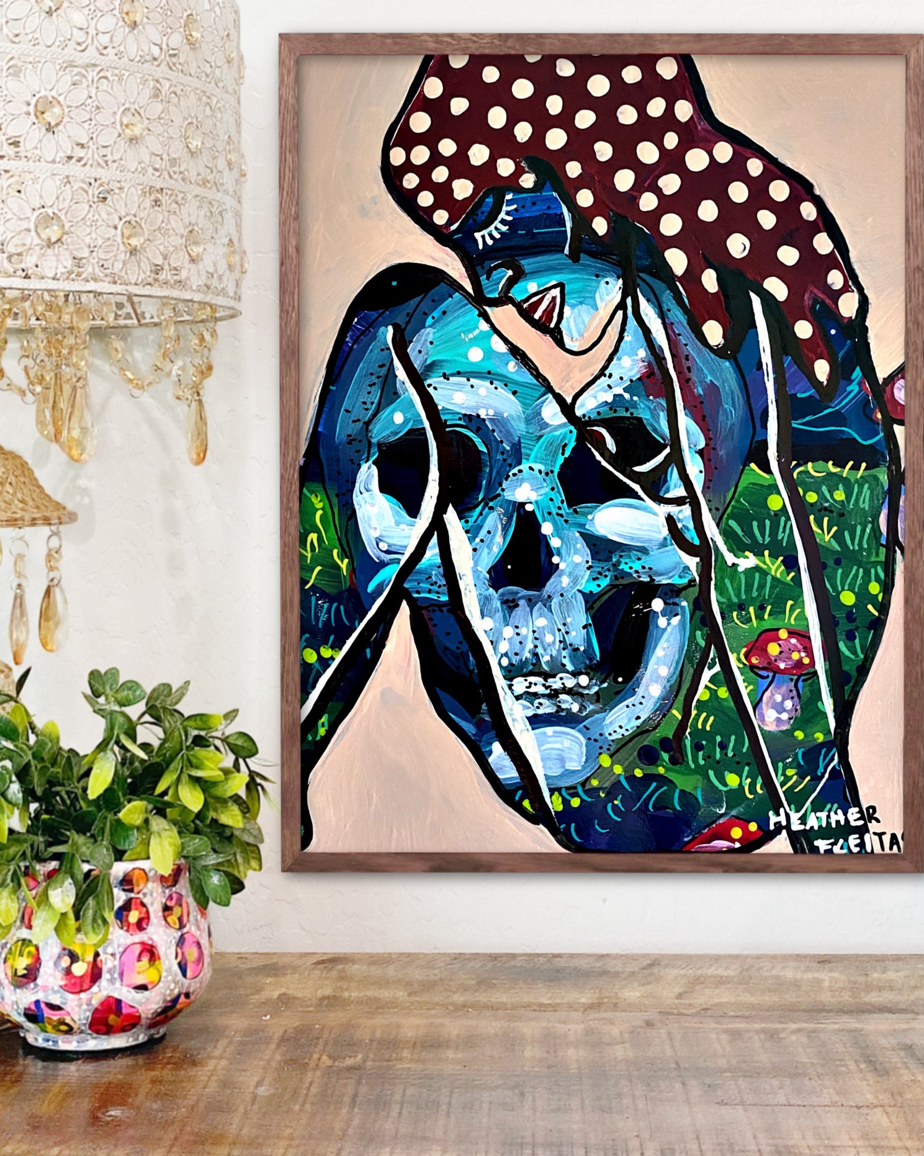 Pieces Of Me ( Mushroom Forest Skull ) - Limited Edition Print