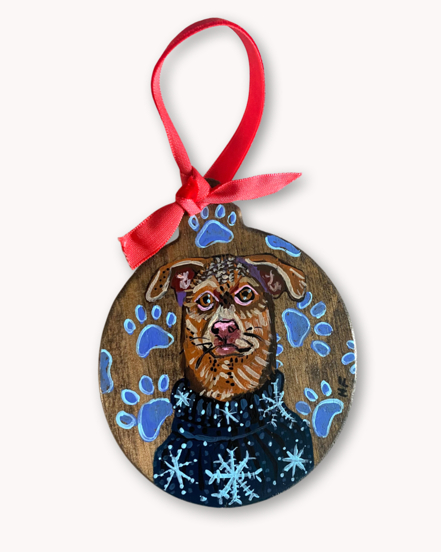 Levi & Mariah Double sided ornament 2