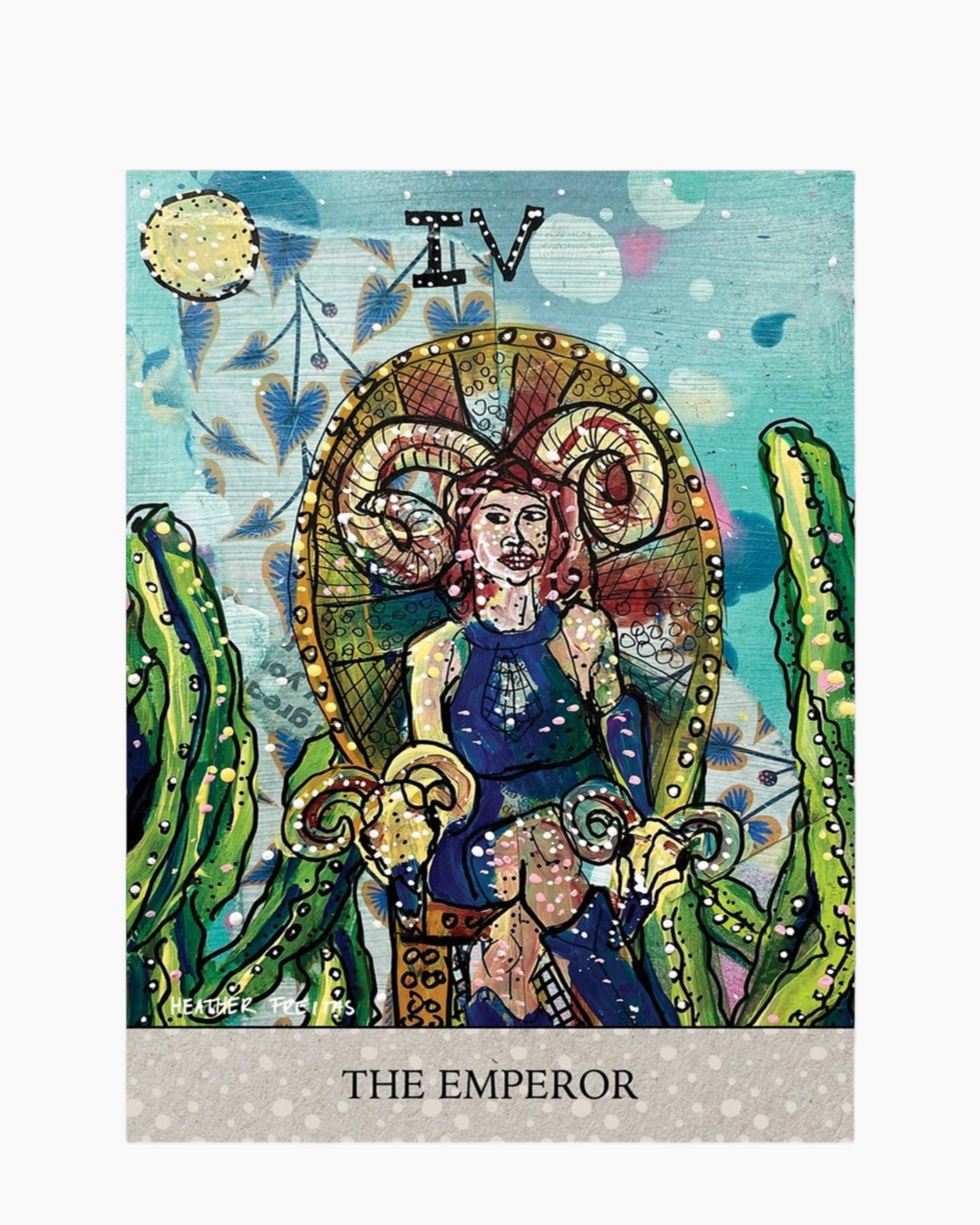 The Emperor Tarot Hahnemühle Photo Rag Print