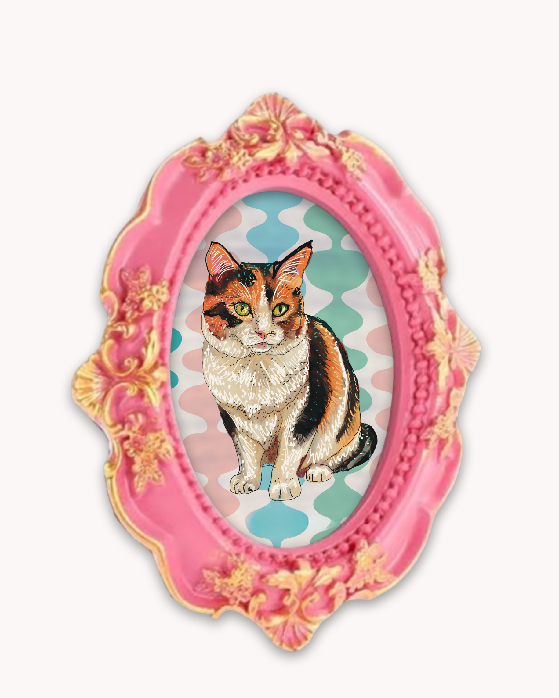 Calico Framed Magnet