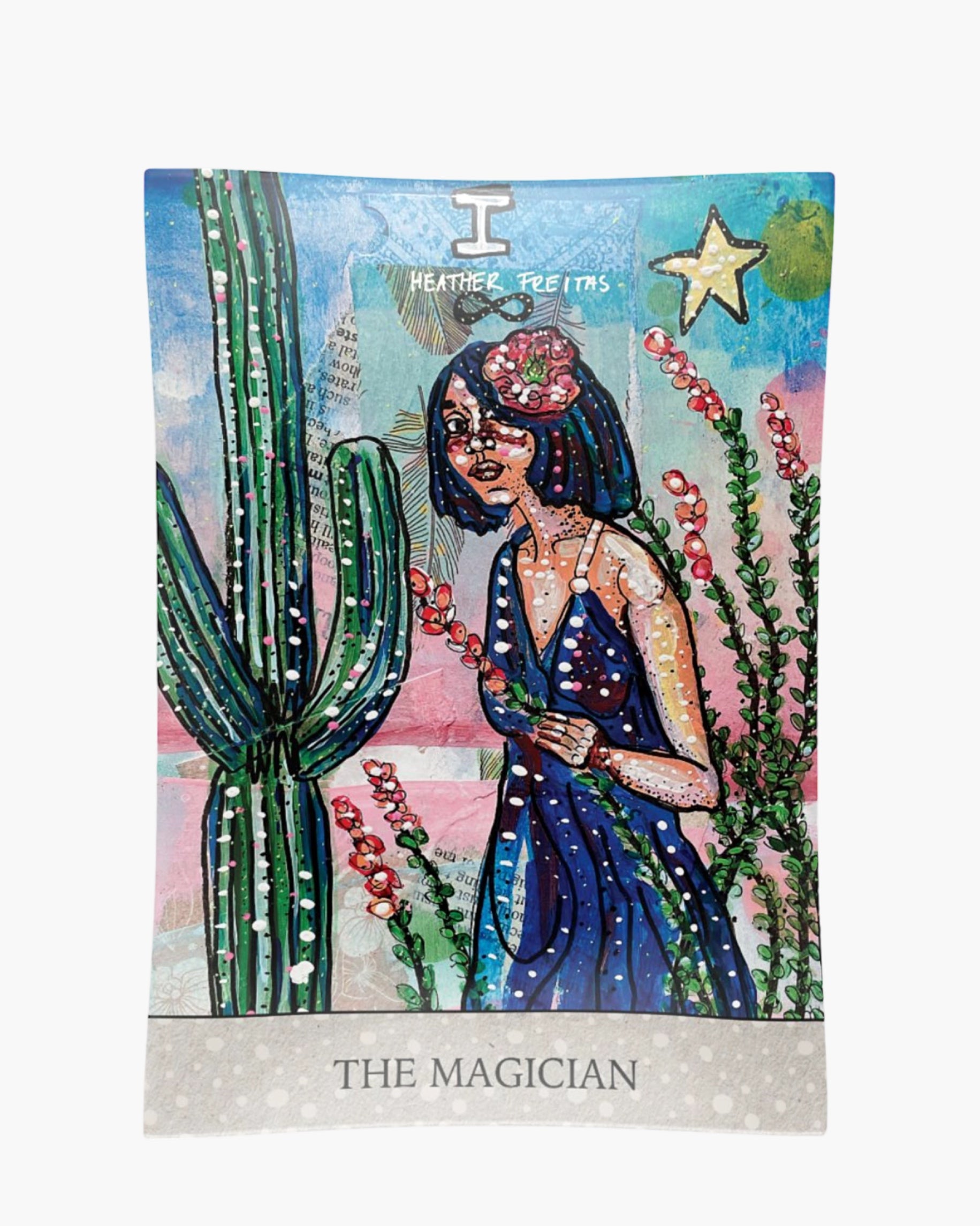 The Magician Tarot Infused Glass Curio Tray