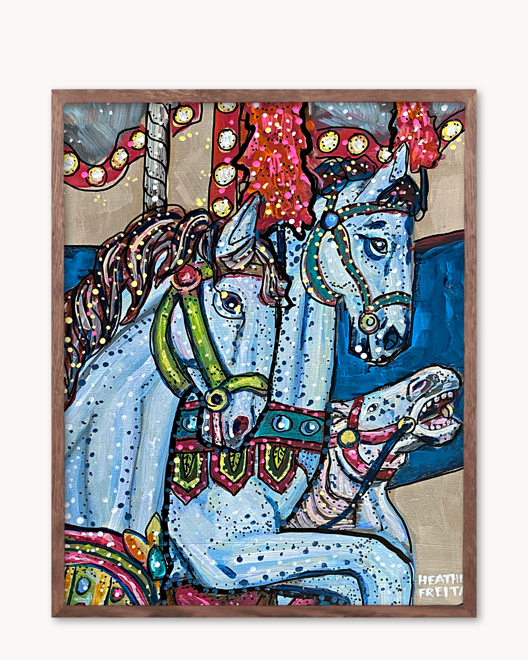 Vintage Carousel Horse - Limited Edition Print