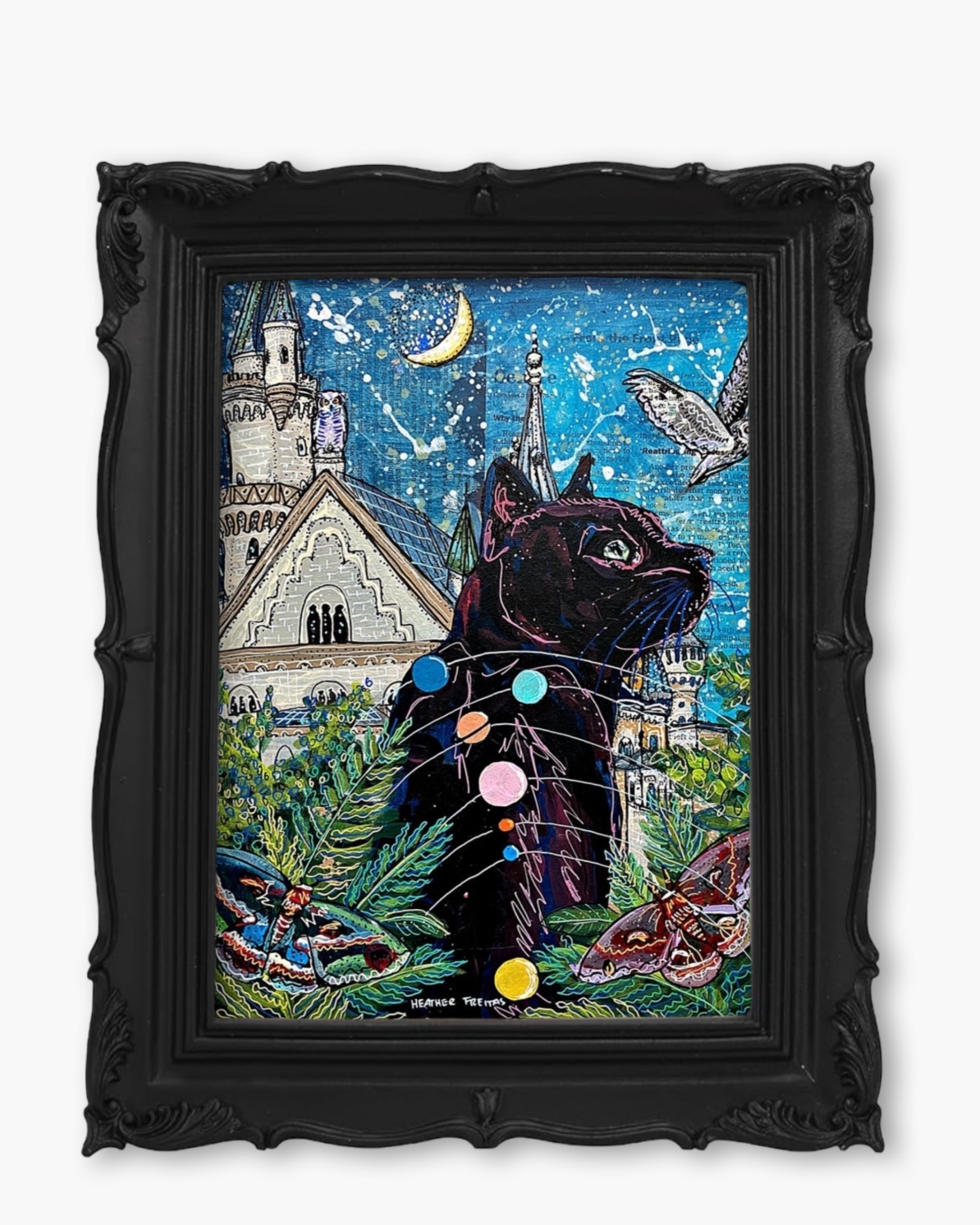 Jupiter Castle Cat Fine Art Magnet ( Large )