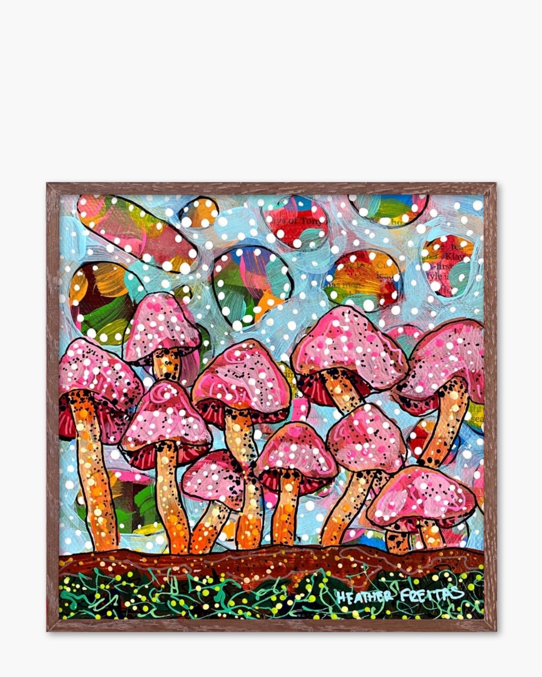 Cotton Candy Mushrooms - Limited Edition Signed Paper Print