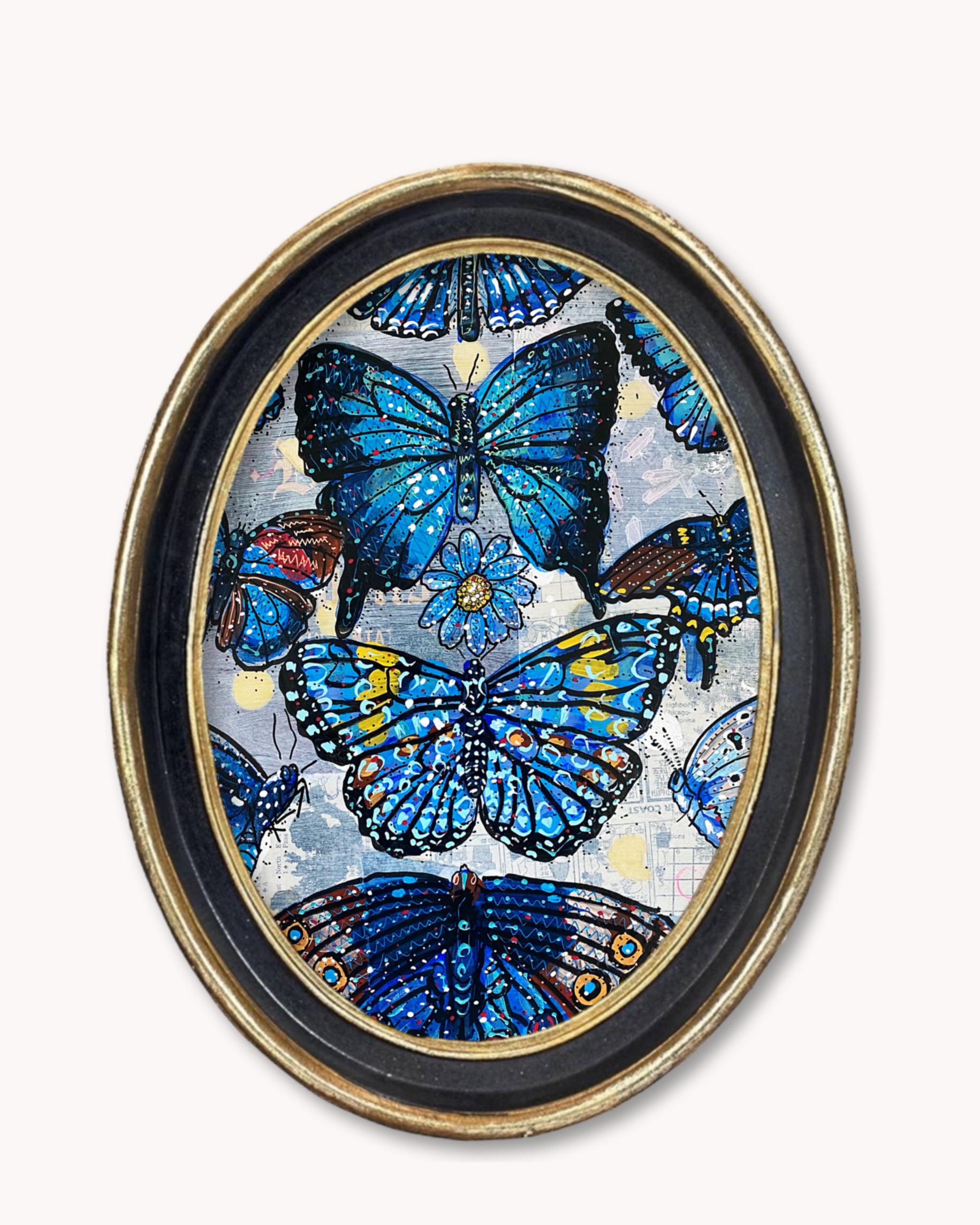 Butterfly Blue Trinket Tray