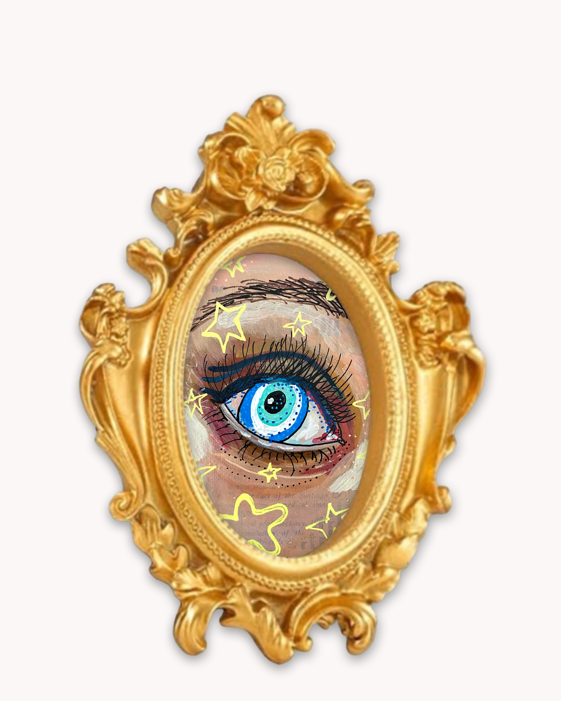 Seeing Stars Evil Eye Framed Magnet