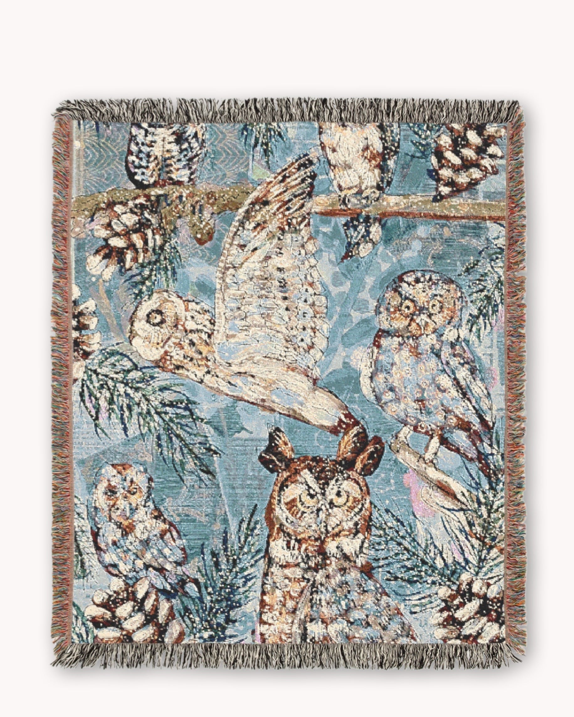 Owl Specimens  Woven Blanket