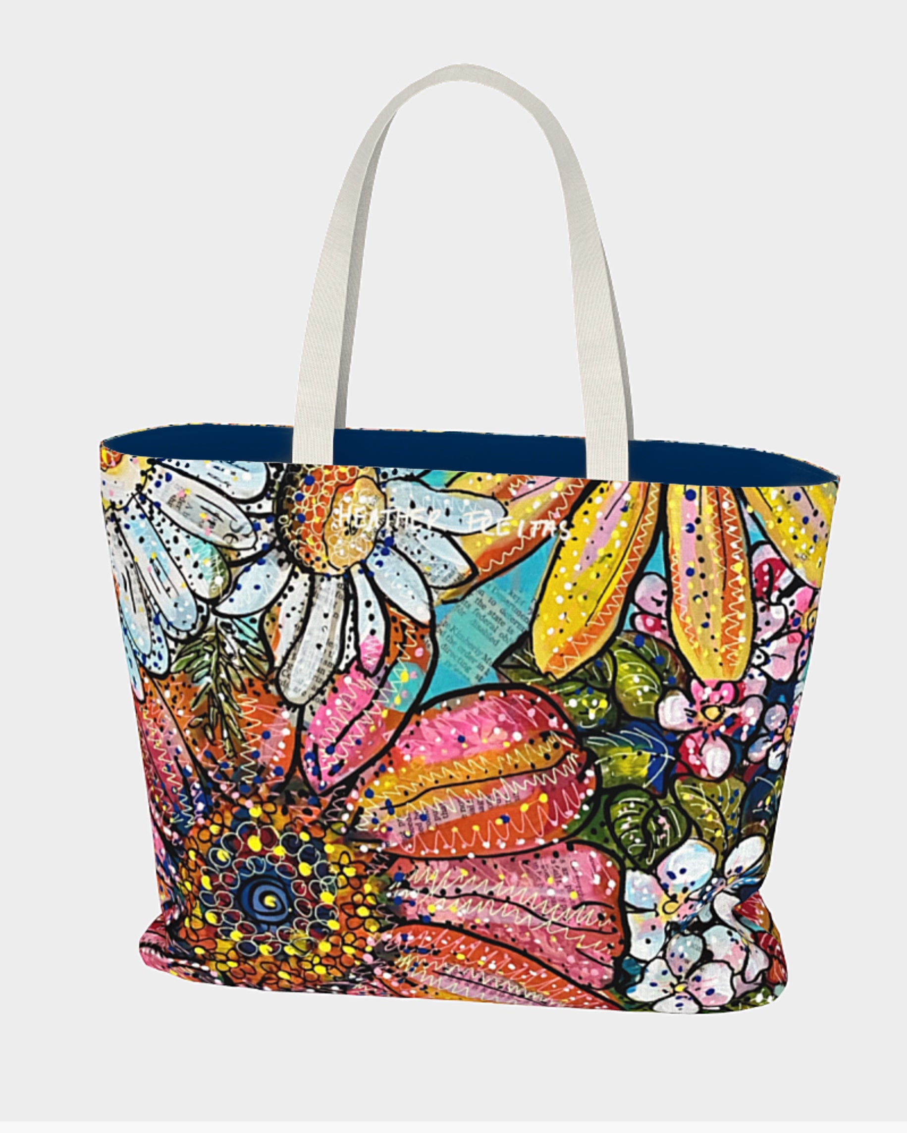 Flower Power Red Edition Oversized Tote