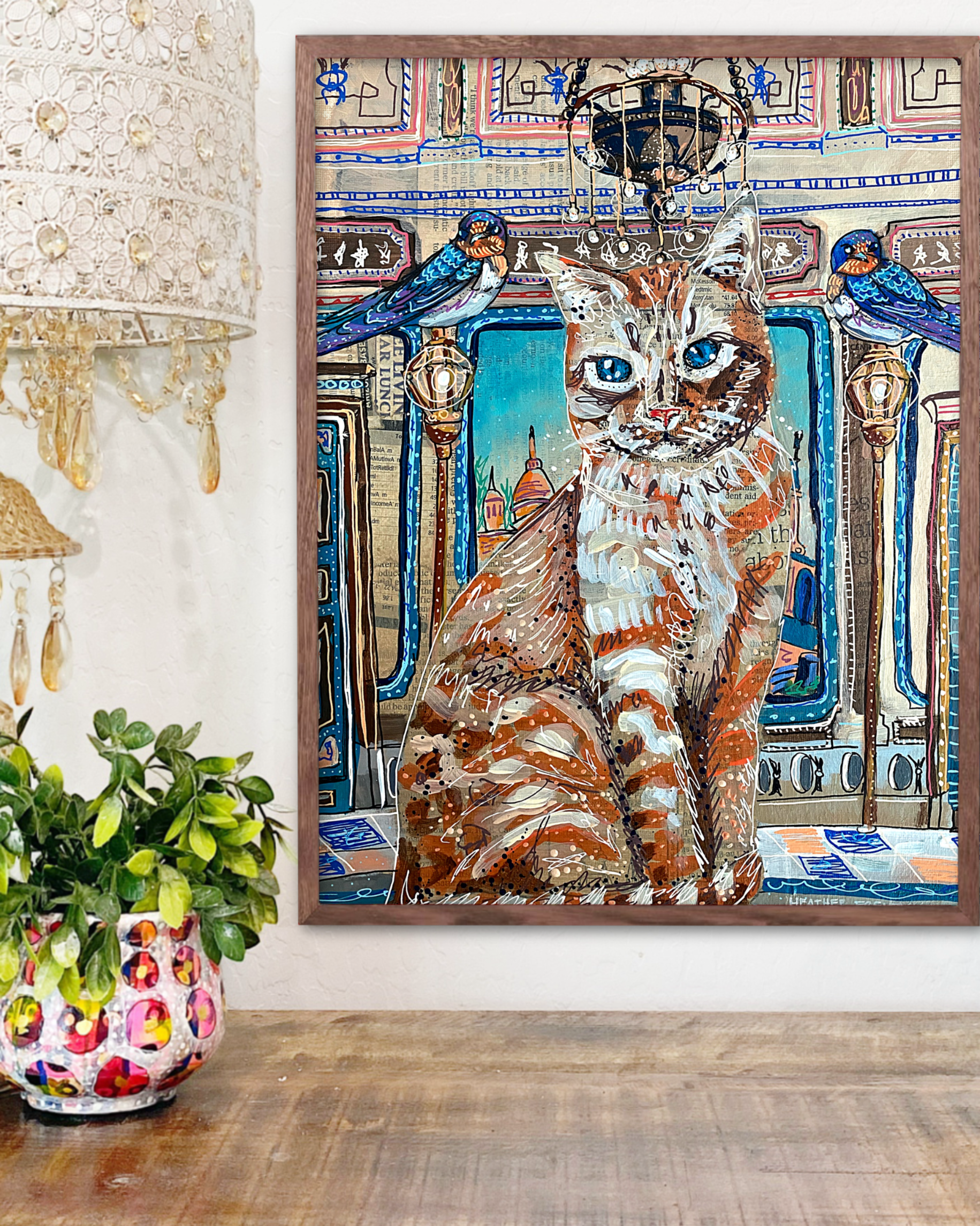 Royal Tabby Cat - Limited Edition Printb